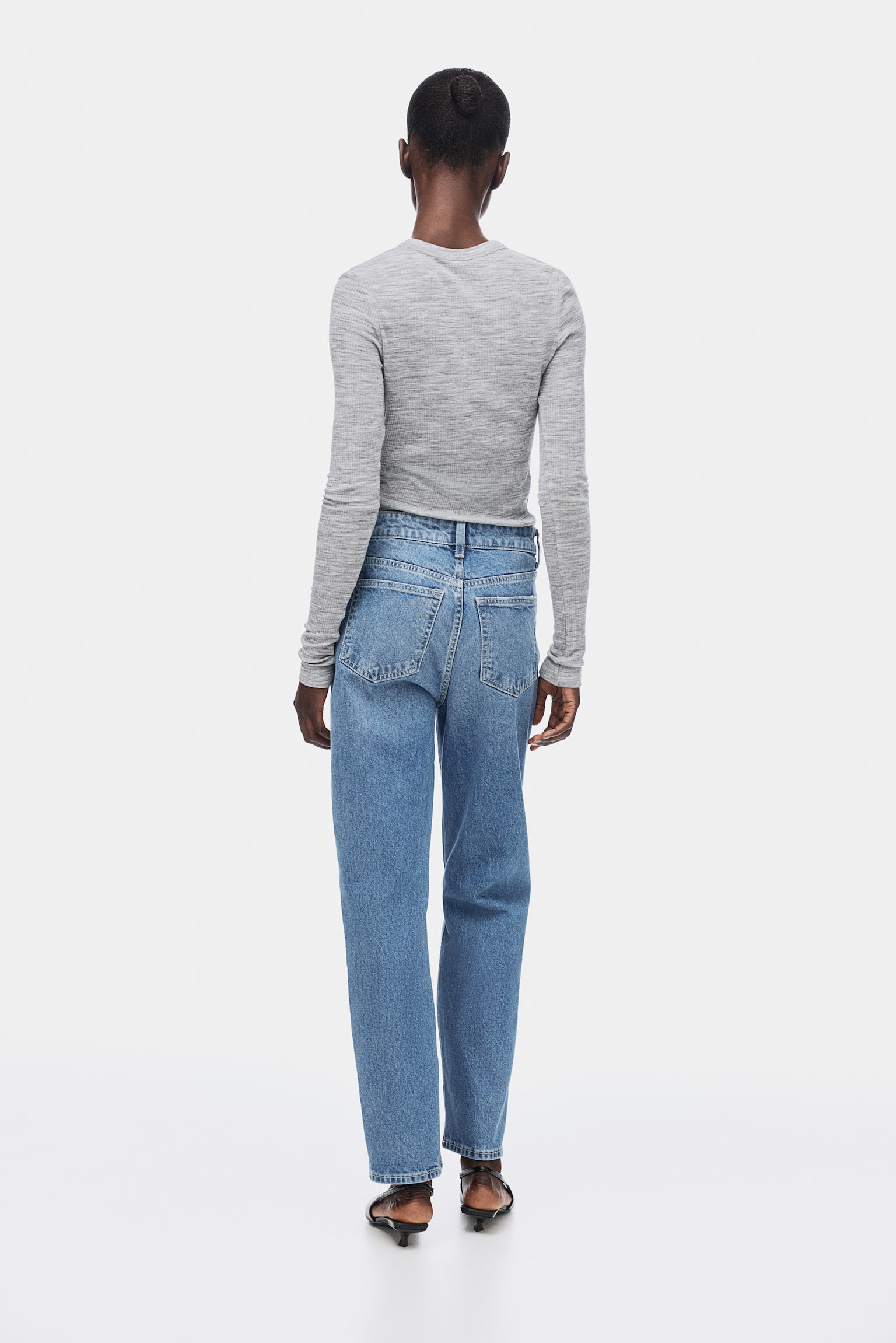 Mom Slim Fit High Waist Ankle Jeans - Blu denim/Bianco/Blu denim/Grigio denim scuro/Blu denim scuro/Blu denim scuro/Blu denim chiaro/Beige chiaro/Blu denim/Blu denim scuro/Blu denim - 4