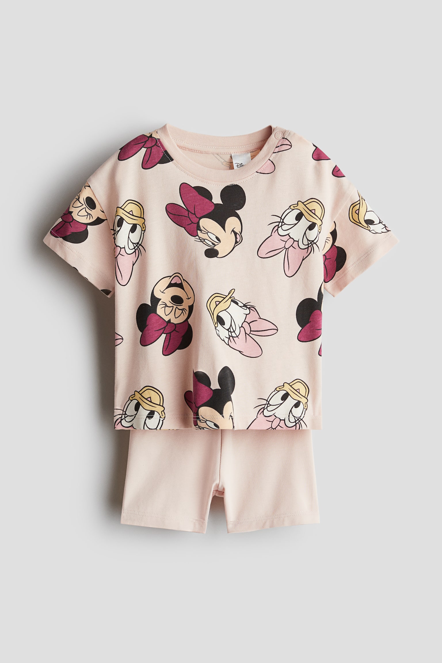 2-piece cotton jersey set - Pink/Minnie Mouse - 1