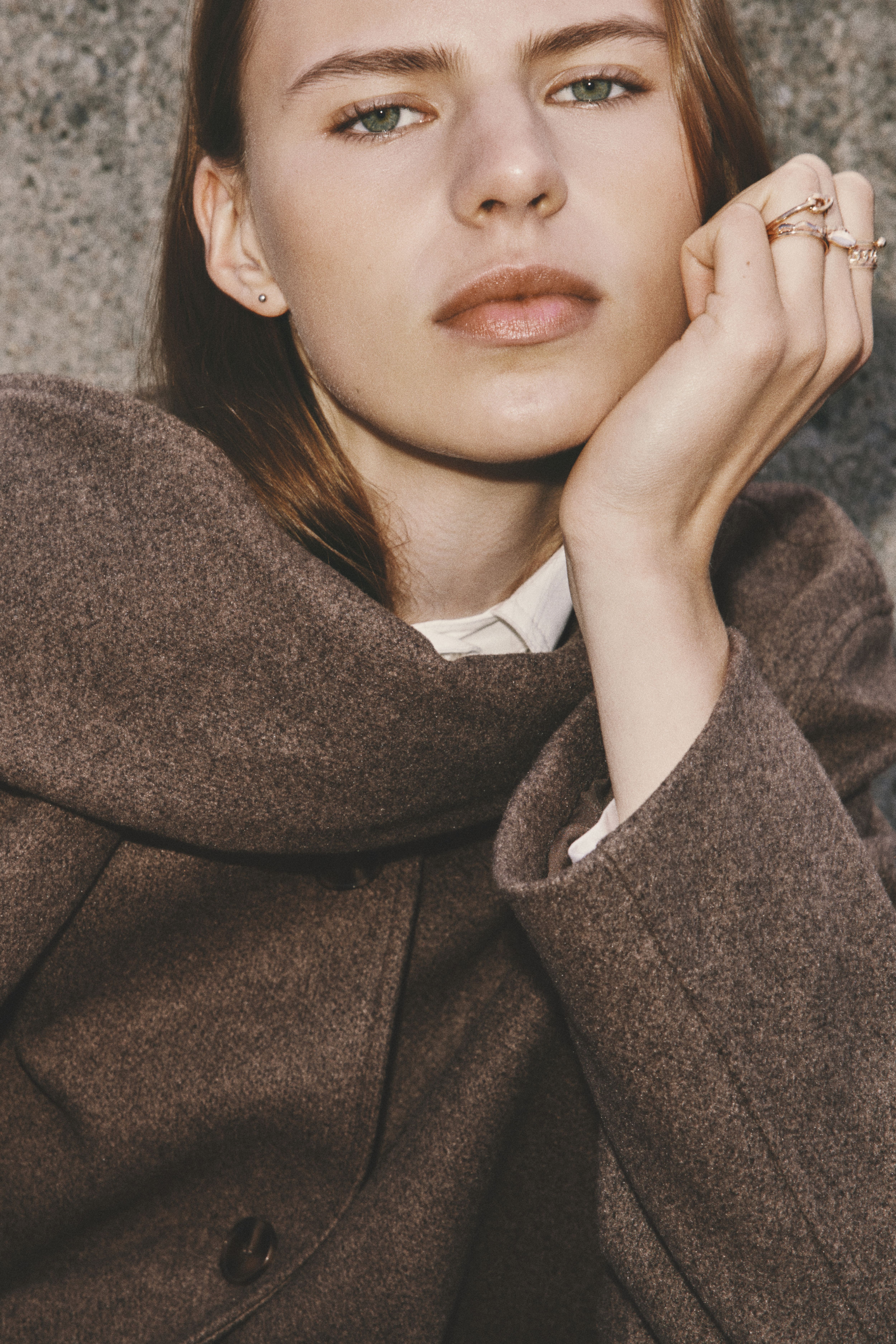 Scarf-Detail Jacket