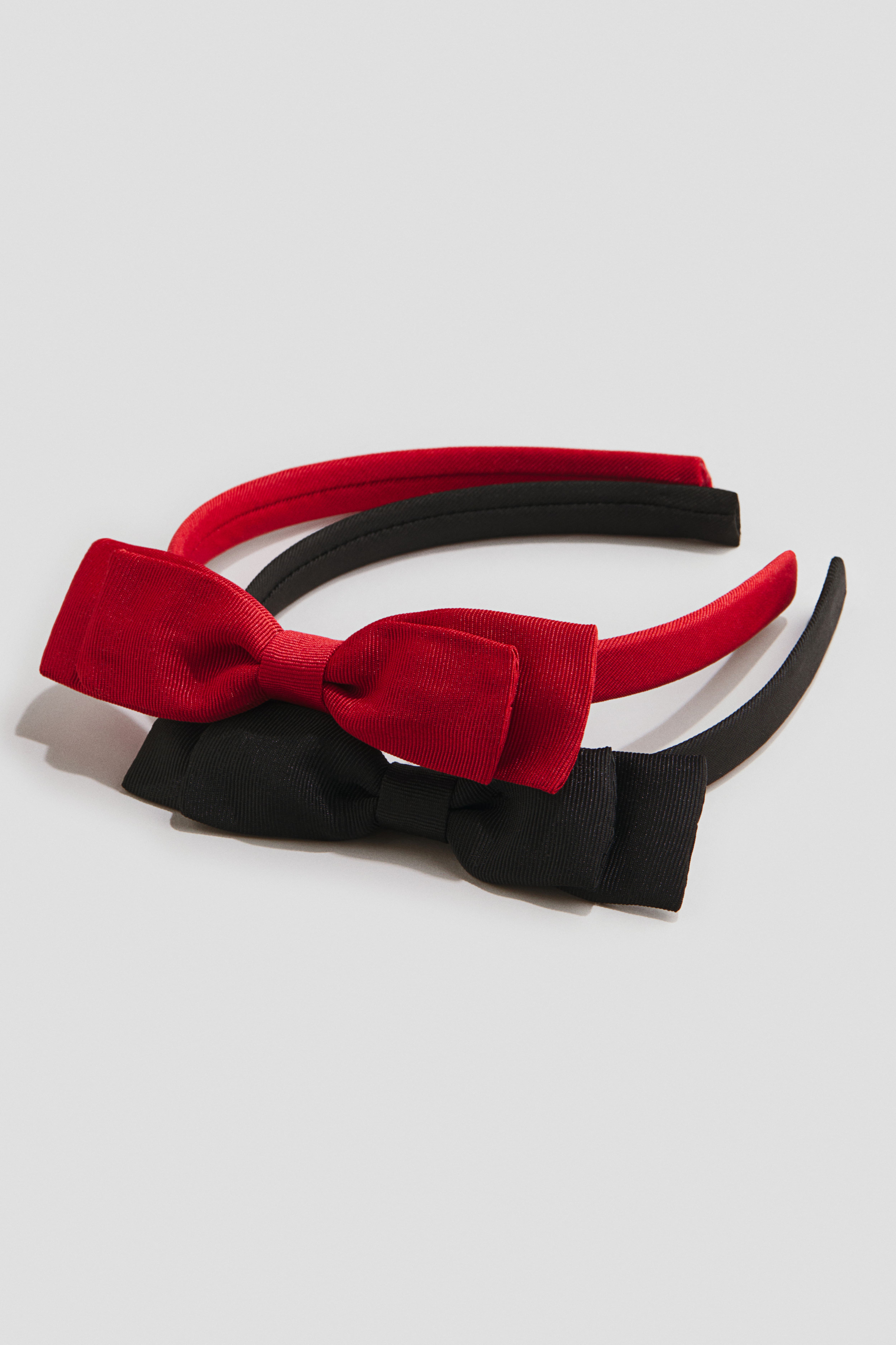 2-Pack Hairbands with Bow Appliqué