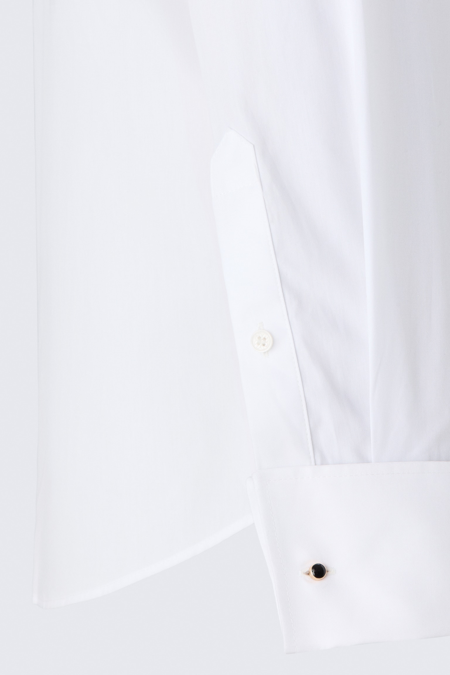 Мужская рубашка H&M Cotton Tuxedo, цвет: Белый — фото 2