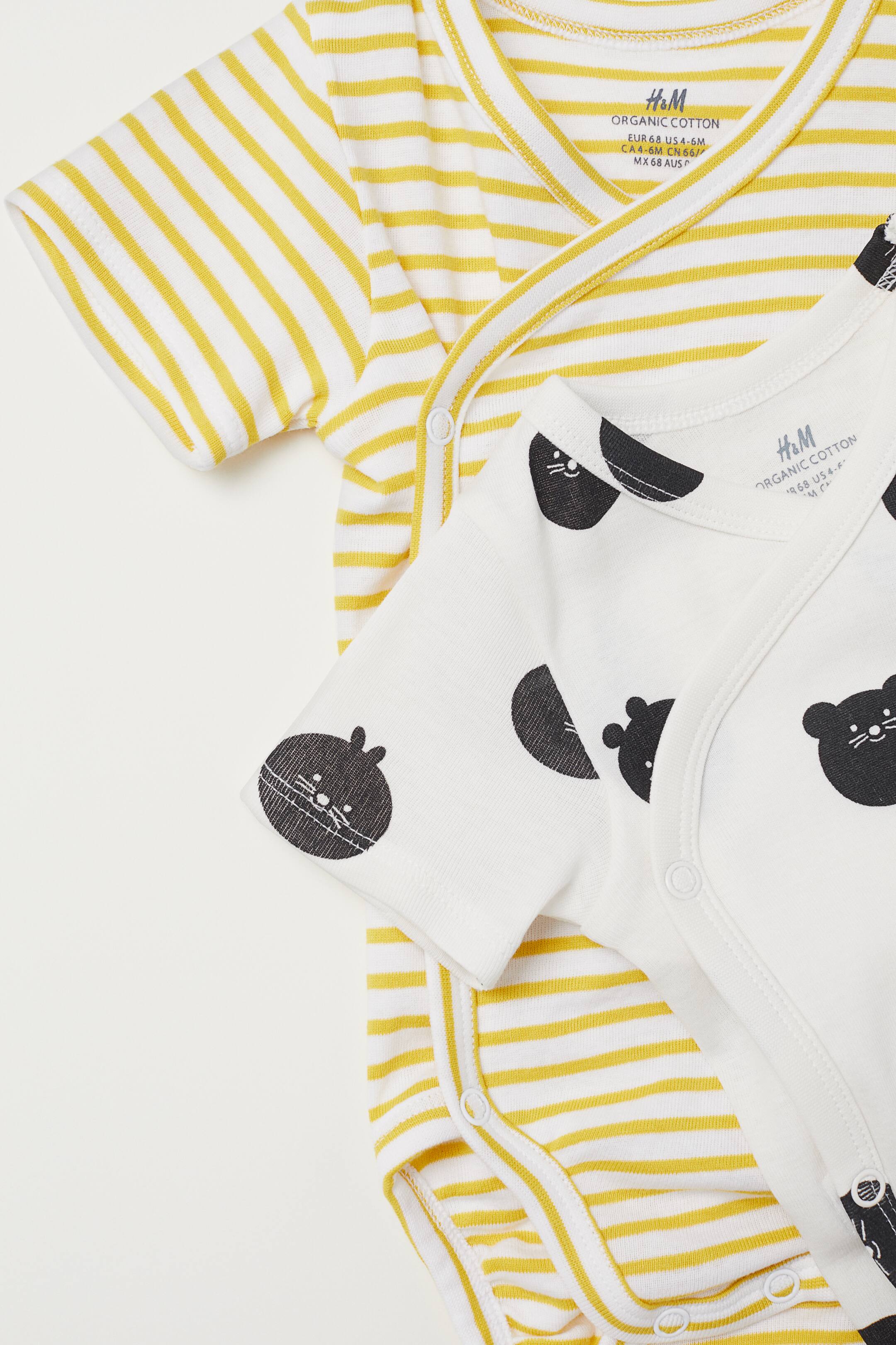 Zobacz większy obraz: Body z krótkim rękawem 3-pak - Jasnoniebieski/Wzór - Dziecko | H&M PL 2