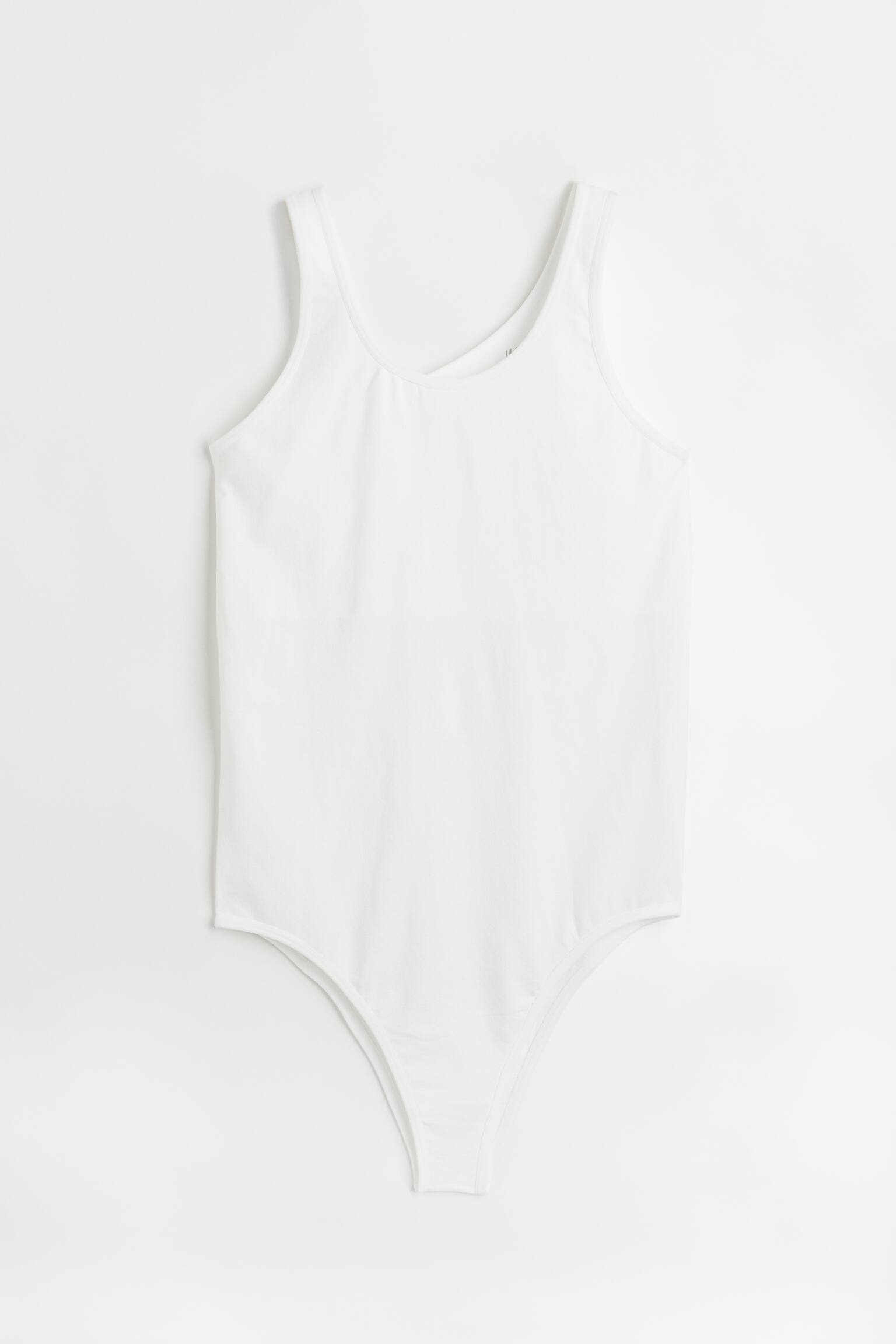 Seamless sports bodysuit - White/Black - 1