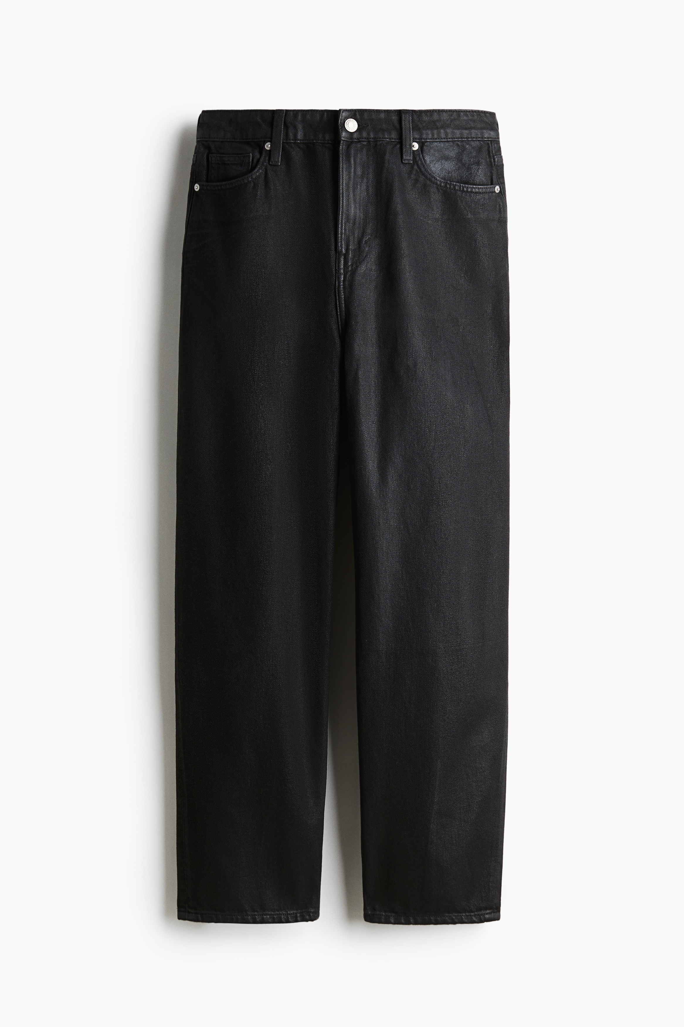 Femme - Barrel High Jeans Noir/enduit - Size: 56  - H&M