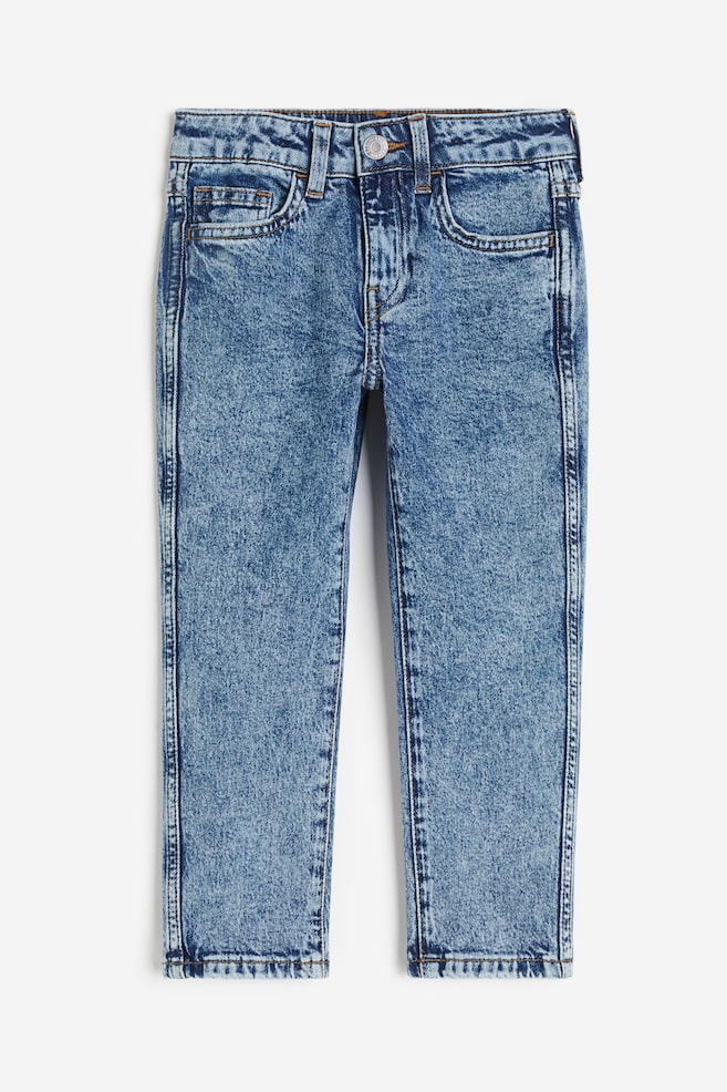 Relaxed Tapered Fit Jeans - Washed denim blue/Washed black/Light denim blue/Light denim blue - 1