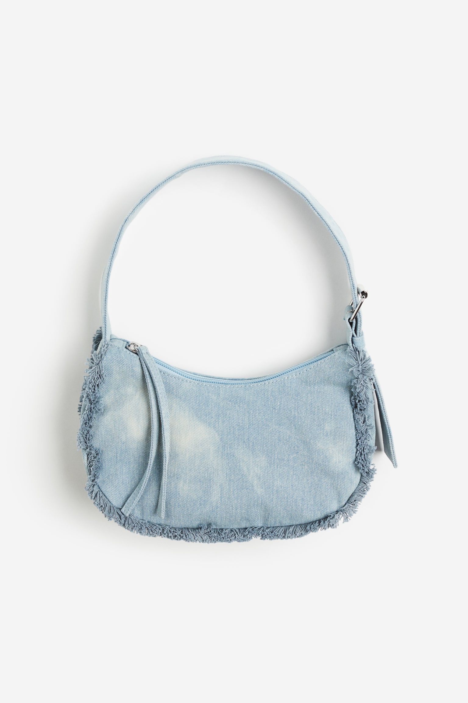 Denim Shoulder Bag - Light denim blue - 1