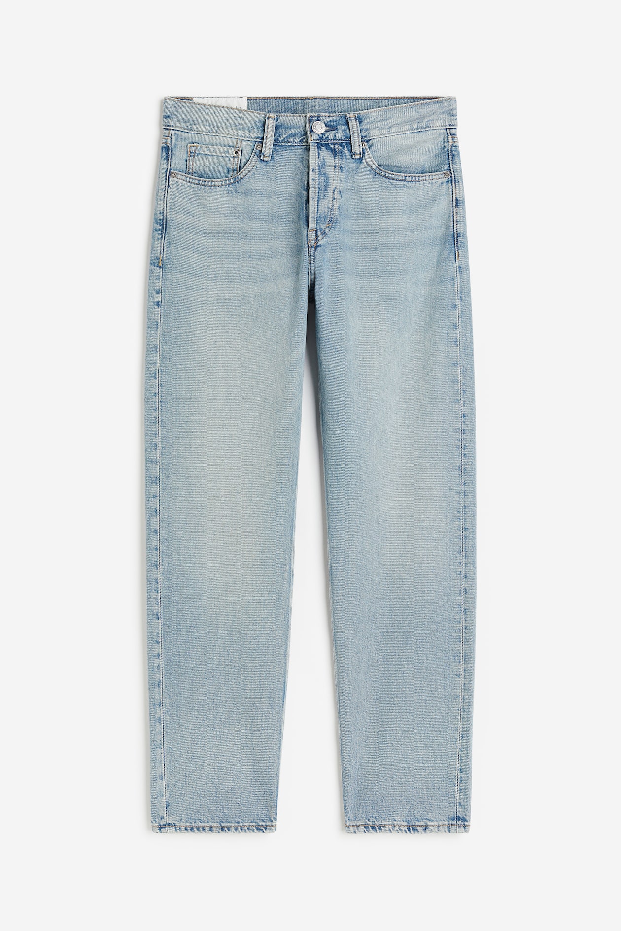 Straight Regular Jeans - Regular waist - Long - Light denim blue - Men ...