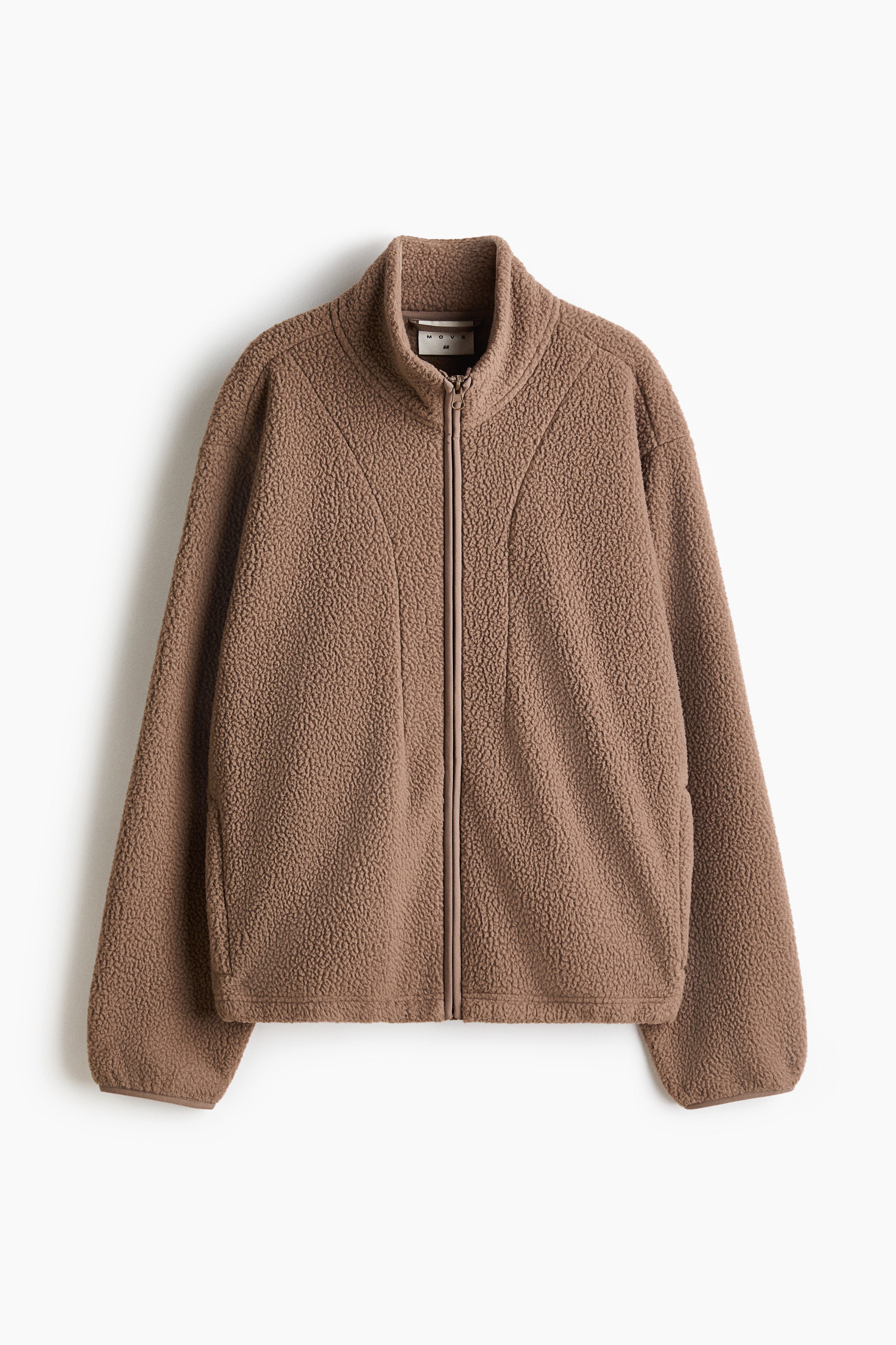 H & M - Sportjacke aus Teddyfleece - Beige - Sportswear