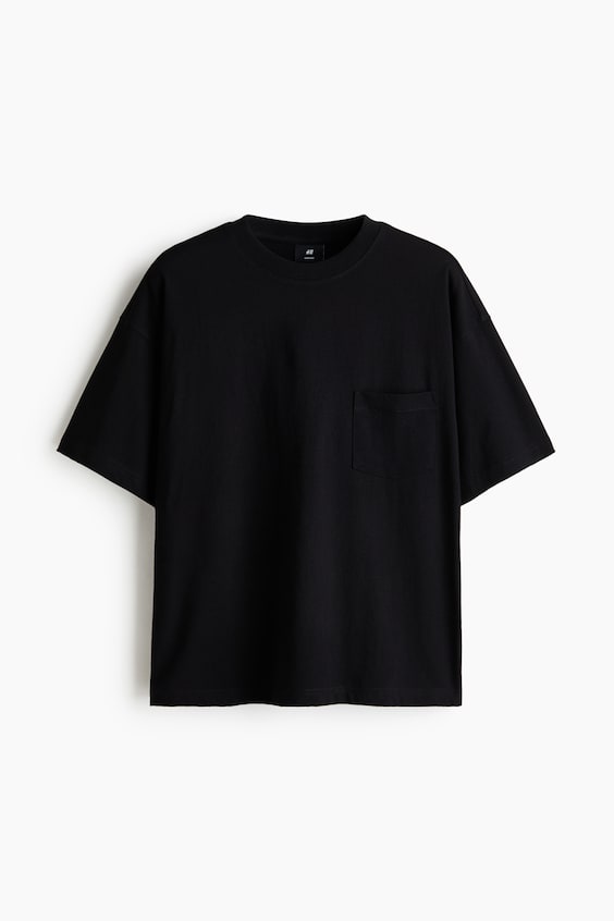 Мужские футболки H&M Oversized Cotton T-Shirt