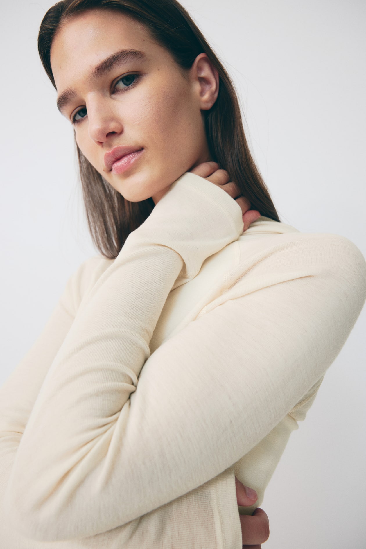 Wool Hooded Sports Top - image 2