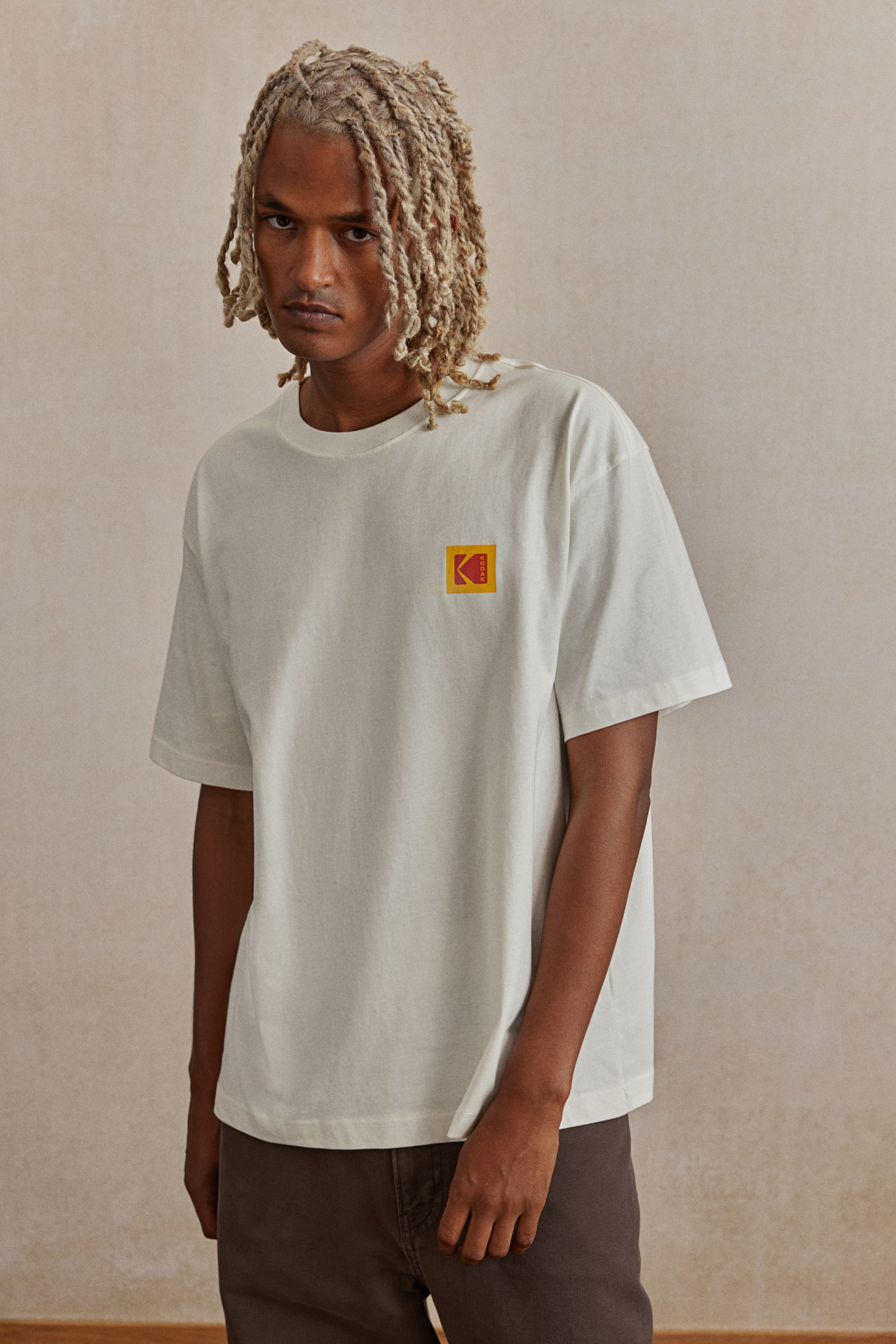 Loose Fit T-shirt - White/Kodak/White/Rocky/White/Jaws/White/2Pac/White/Discovery Channel/White/The Godfather/Black/Gorillaz/Beige/Camaro/White/Bob Marley/Light beige/Snoopy - 3