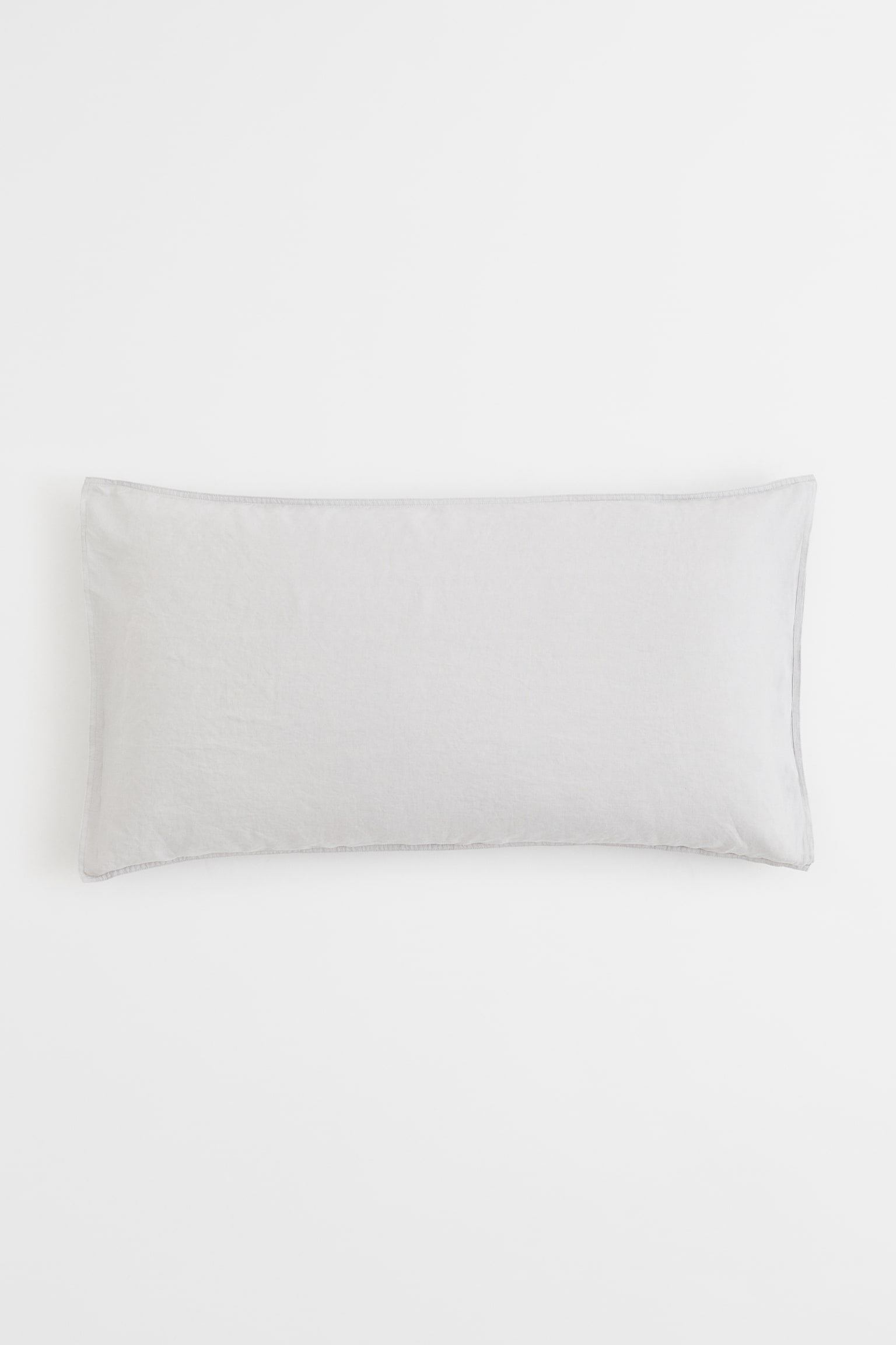 Washed linen pillowcase - Light grey/Beige/White - 1