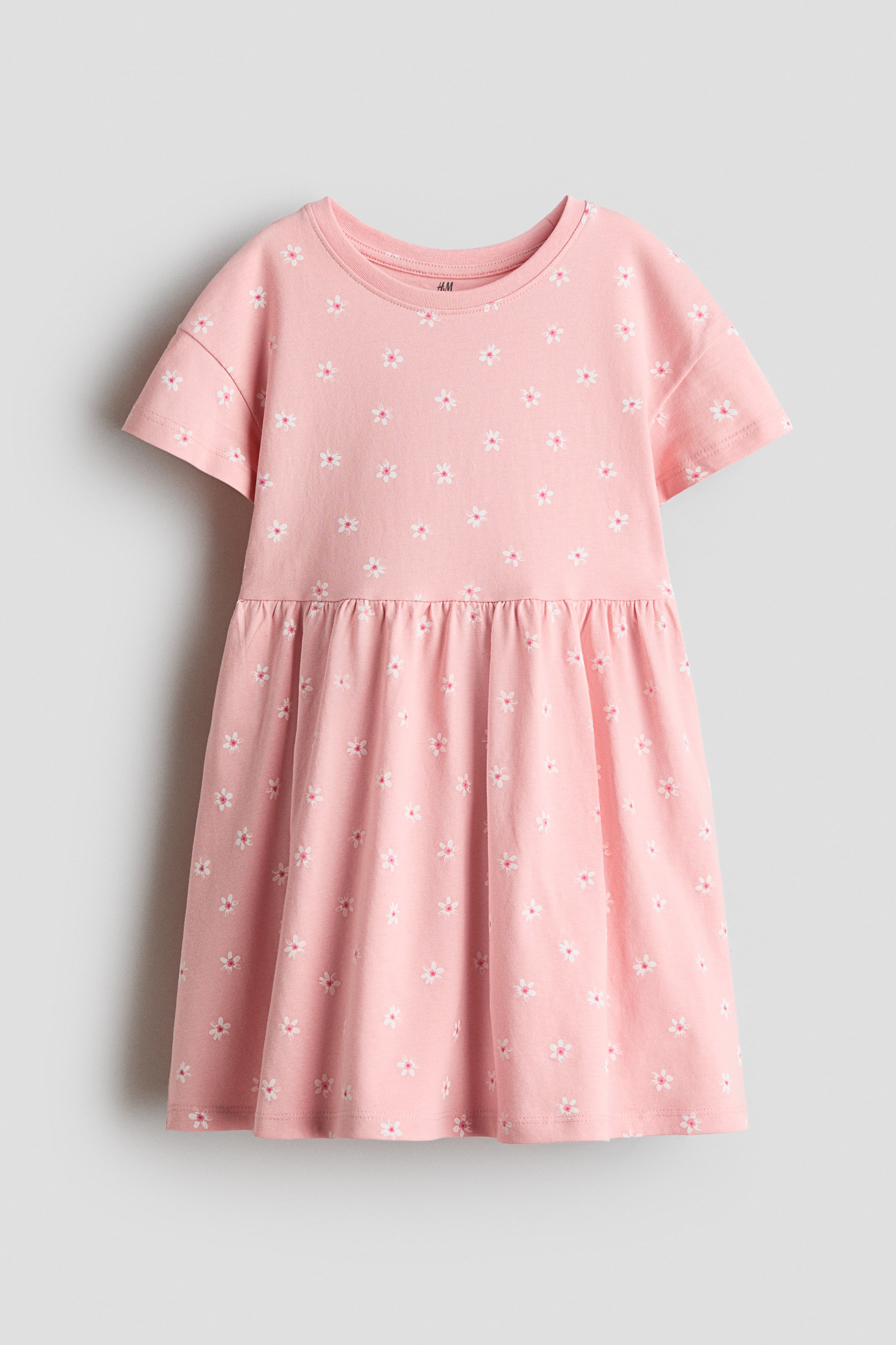 拡大画像を表示: プリントコットンワンピース - Light pink/Floral - Kids | H&M JP 1