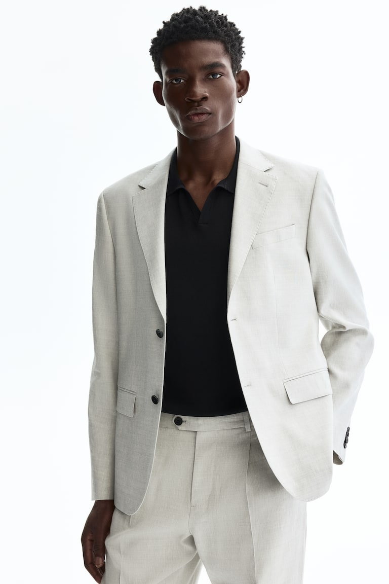Sako od mešavine lana Regular Fit