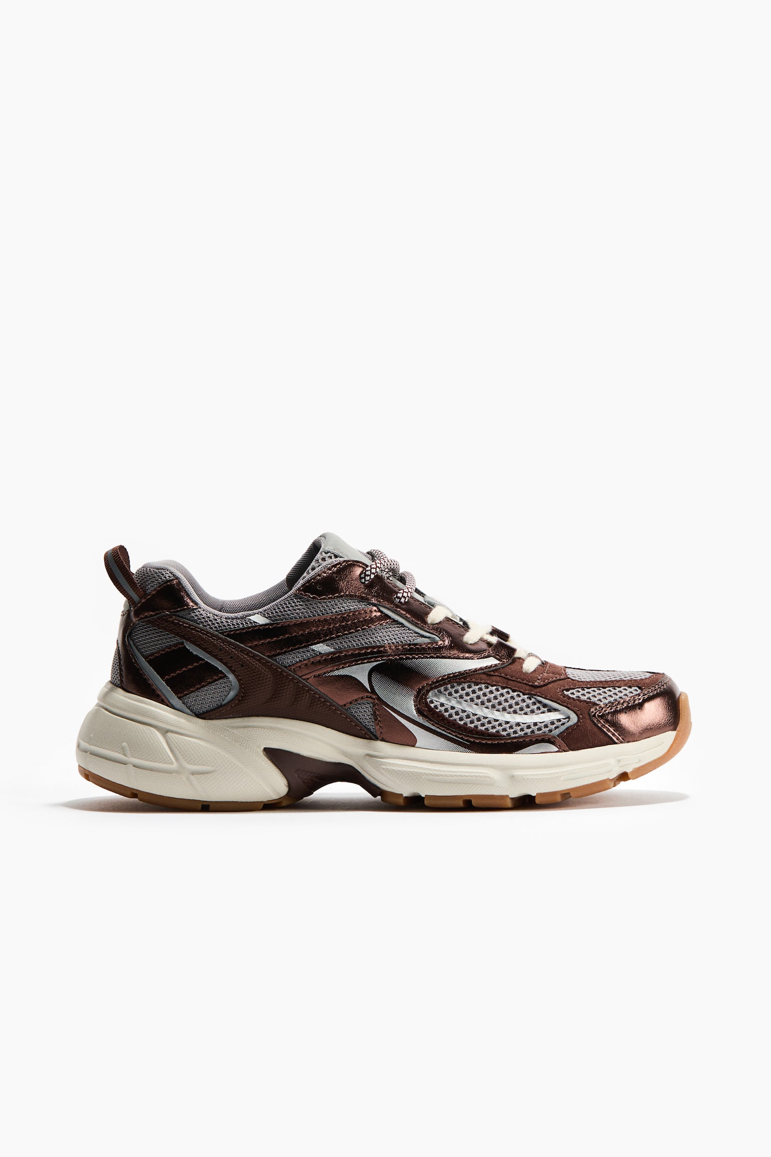 Chunky Sneakers - Dark brown/White