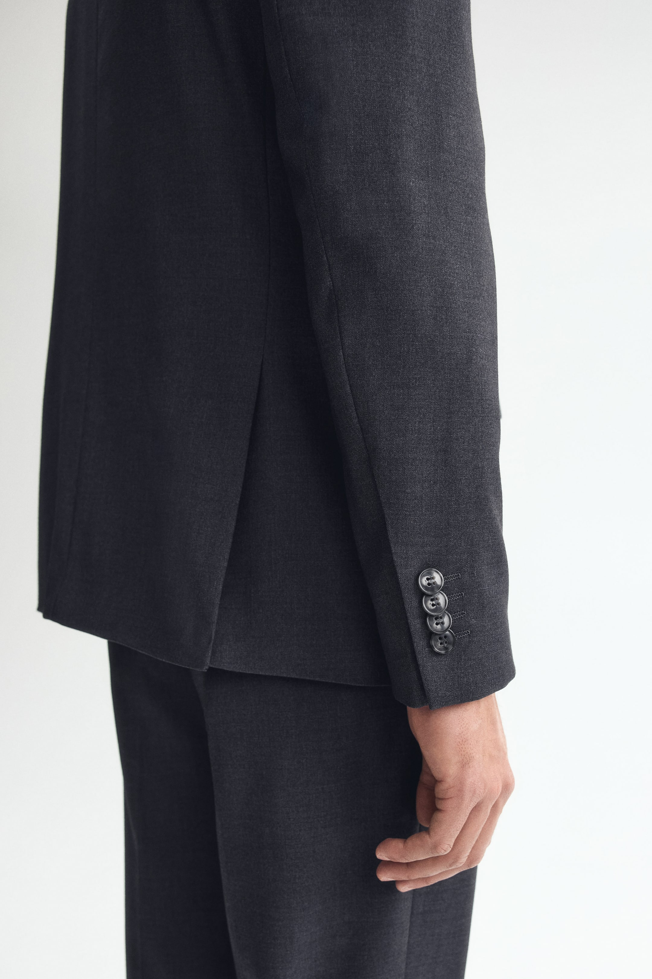Regular-Fit Single-Breasted Jacket