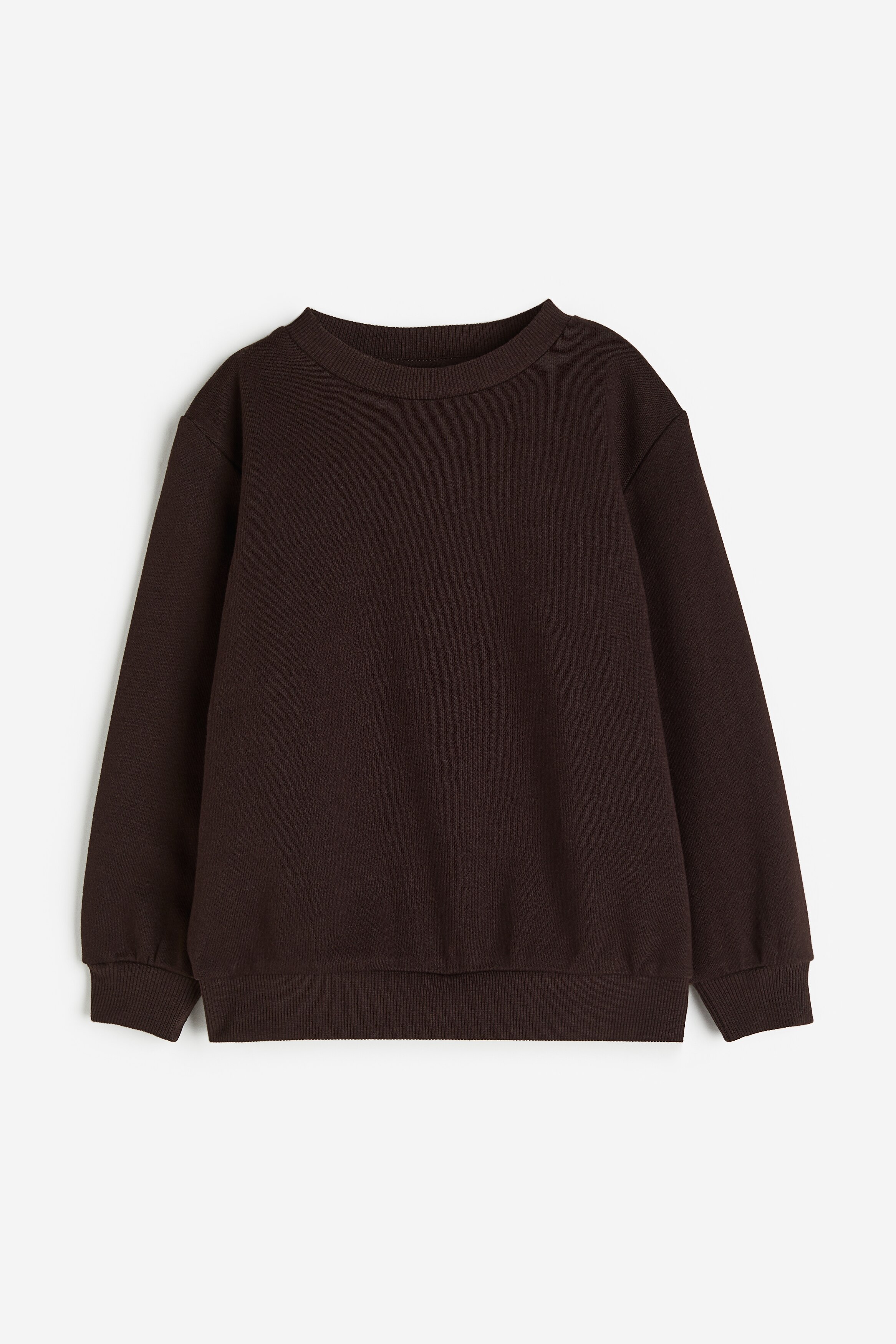 オーバーサイズスウェットシャツ - ダークブラウン - Kids | H&M JP