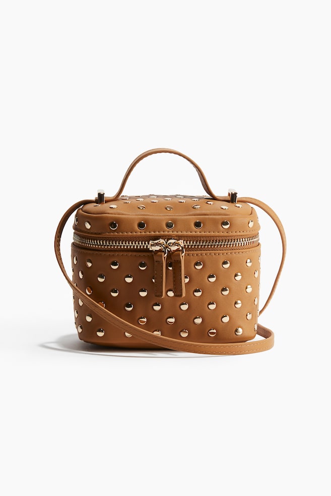 Trousse de toilette ornementée - Marron clair/doré - 1