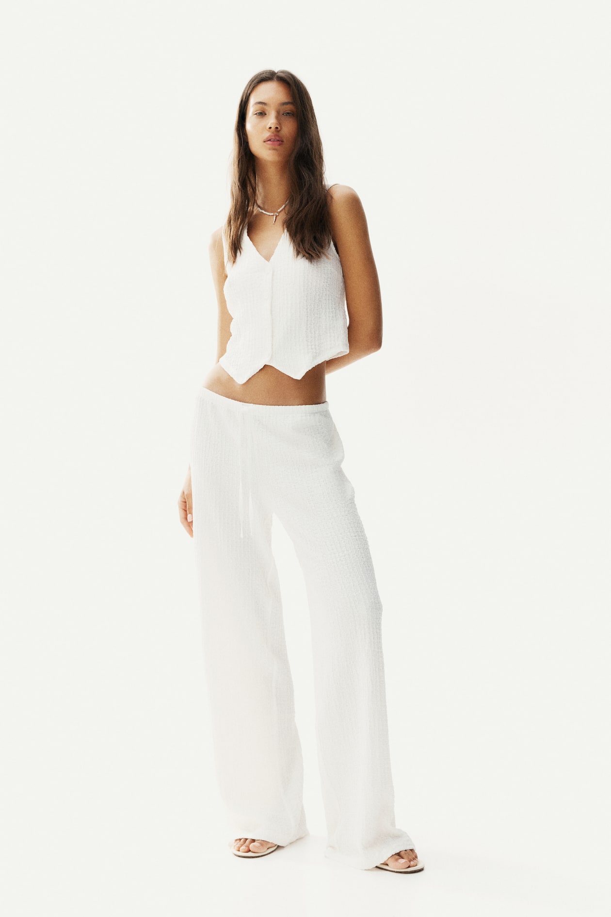 Crinkled Drawstring Pants - image 3