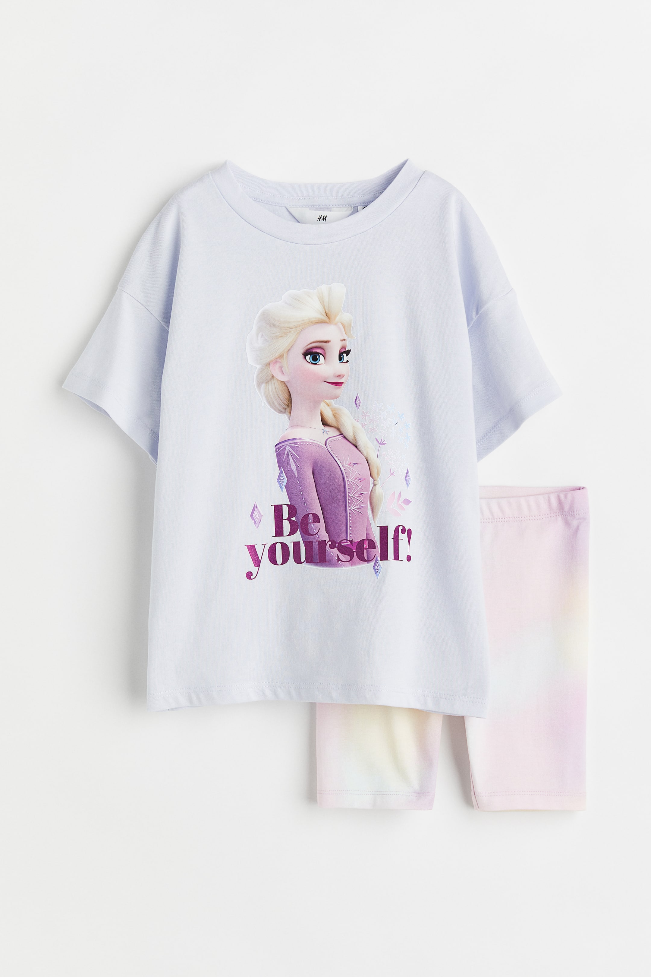 Xem ảnh lớn hơn: Bộ 2 món vải jersey - Xanh dương/Nữ hoàng băng giá - Kids | H&M VN 1