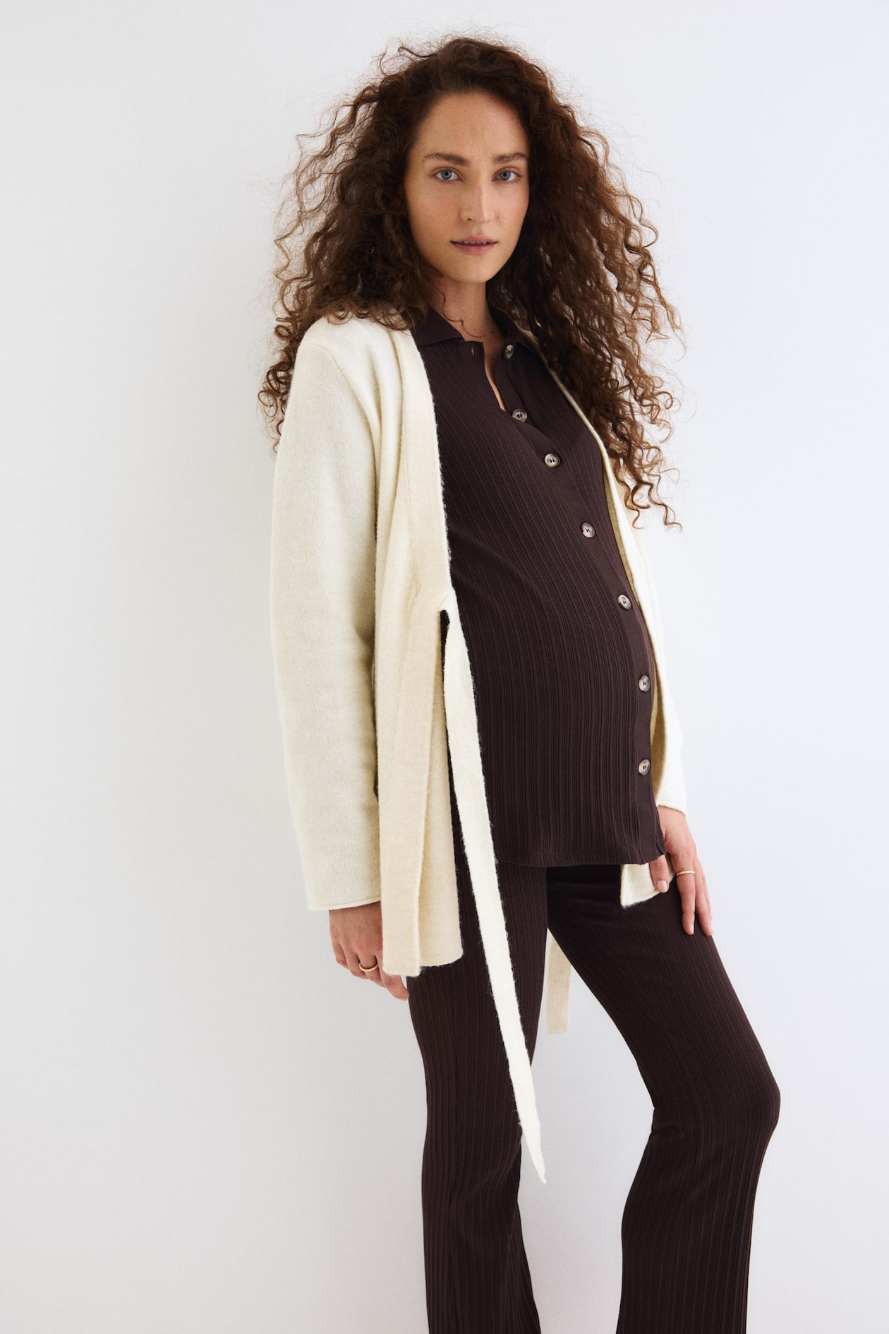 MAMA Before & After Wrap-front Cardigan - image 4