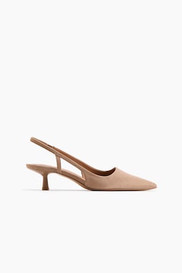 Slingbacks med taxklack