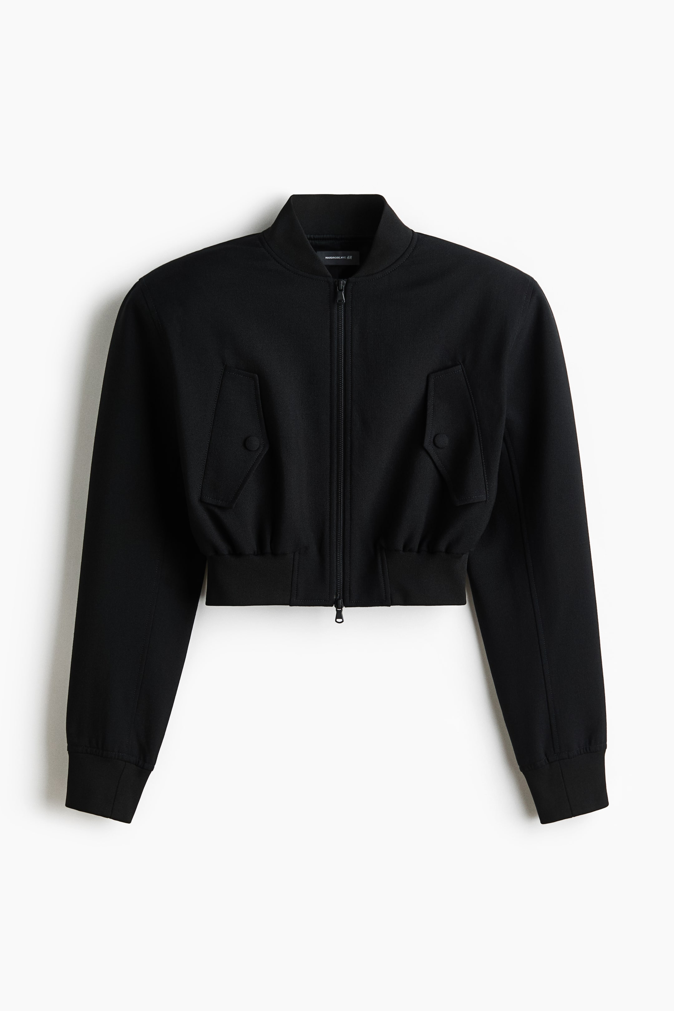 Женские куртки H&M Cropped Wool Bomber Jacket