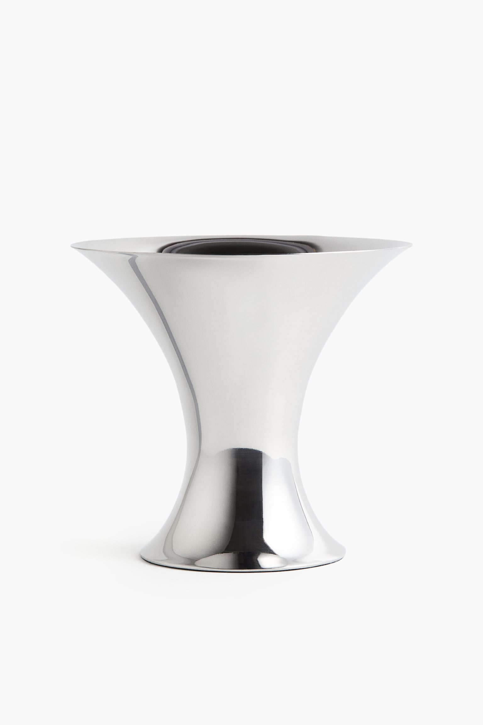 Stainless steel vase - Silver-coloured - 1