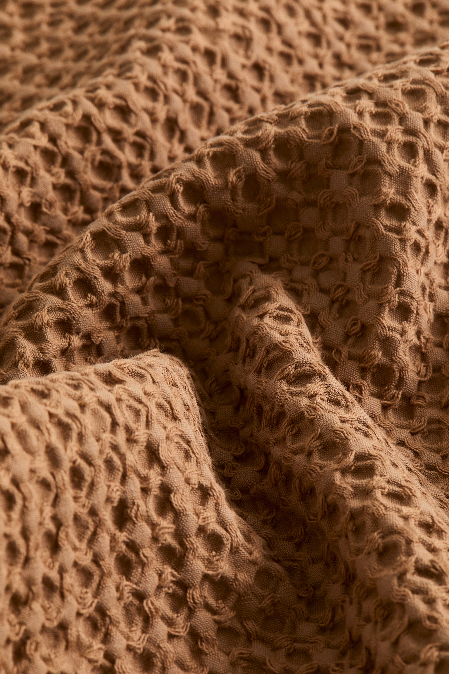 Waffled bath towel - Dark beige/Powder pink/White/Light yellow - 5