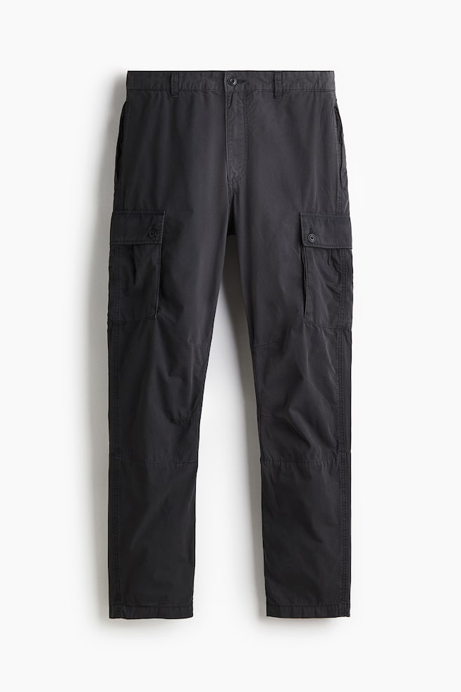Pantalon cargo Regular Fit - Noir/Blanc/Beige - 1