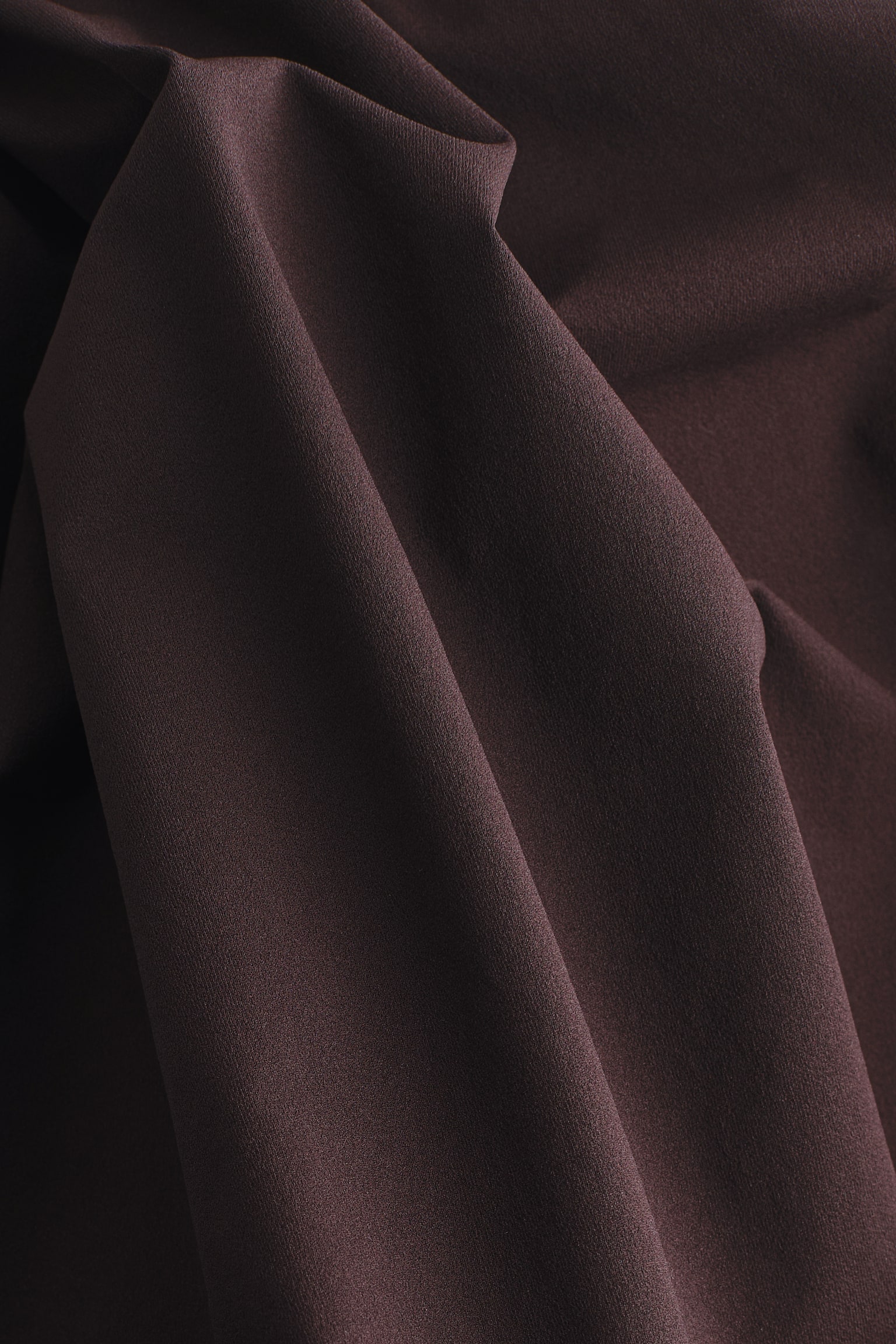 Bubble-hem halterneck top - Dark brown - 4