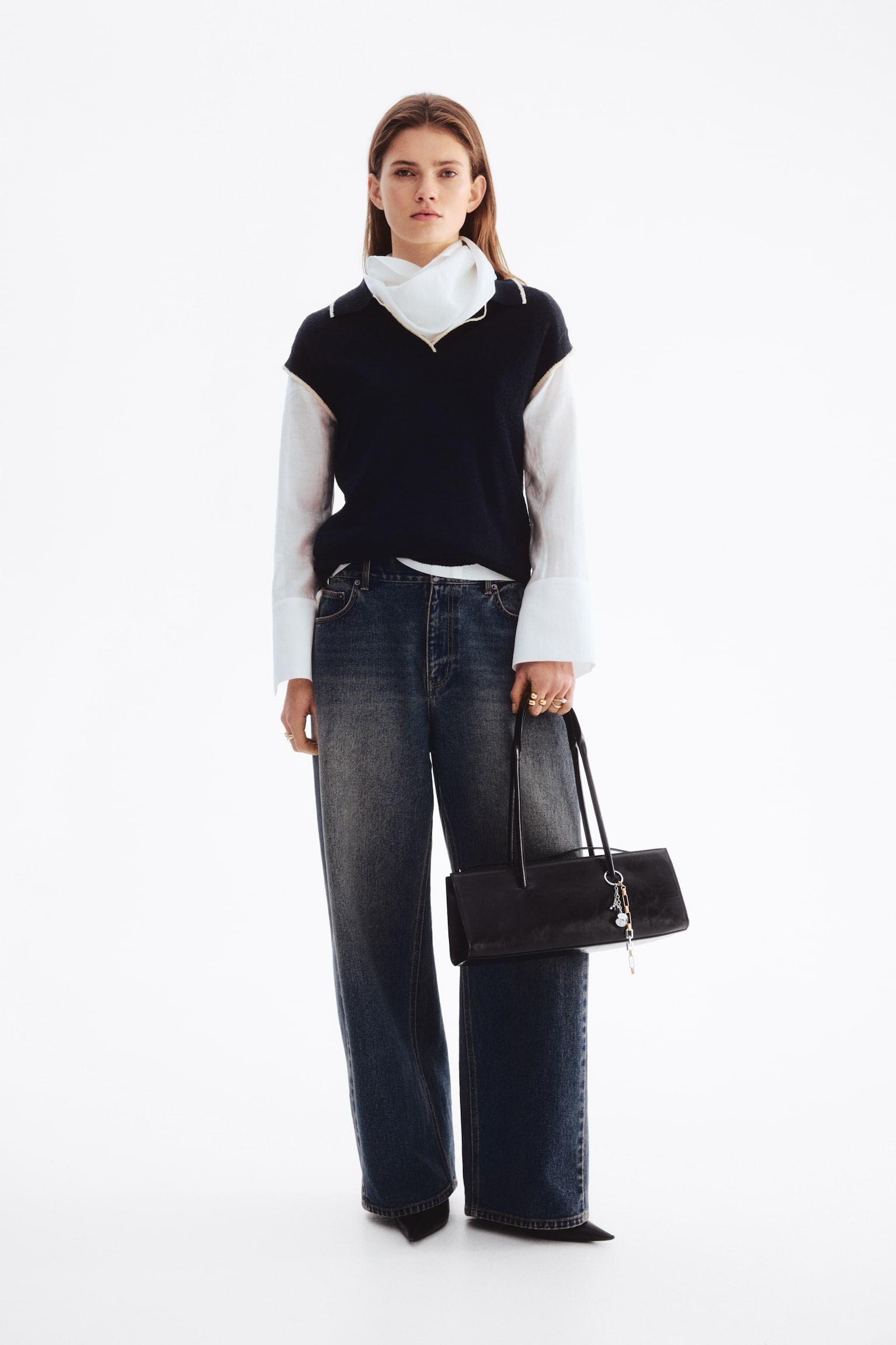 Polo de punto - Azul marino/Beige claro/Rojo - 3