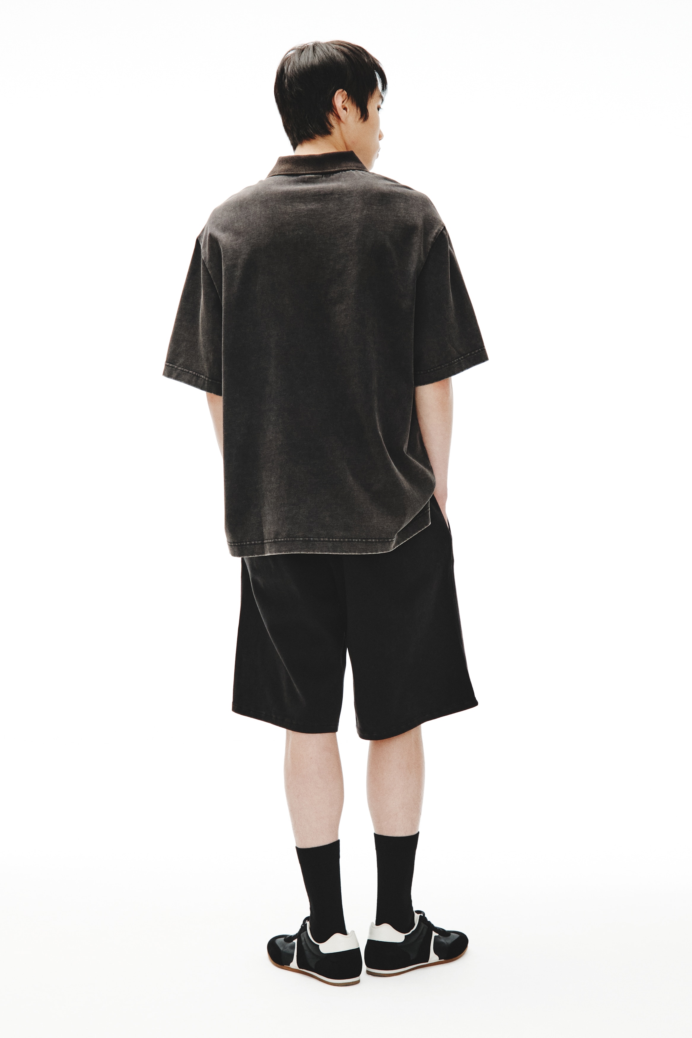 ルーズフィット インターロックショートパンツ - ブラック - Men | H&M JP
