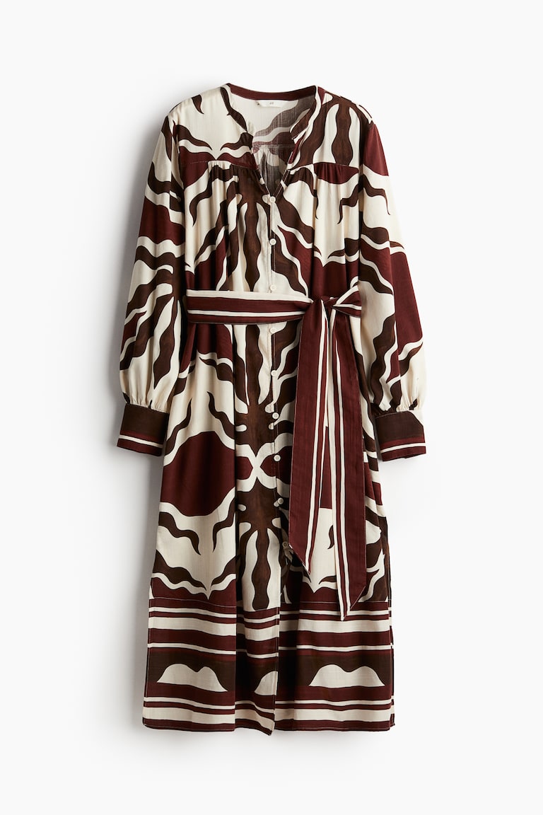 Kaftan haljina s pojasom za vezivanje