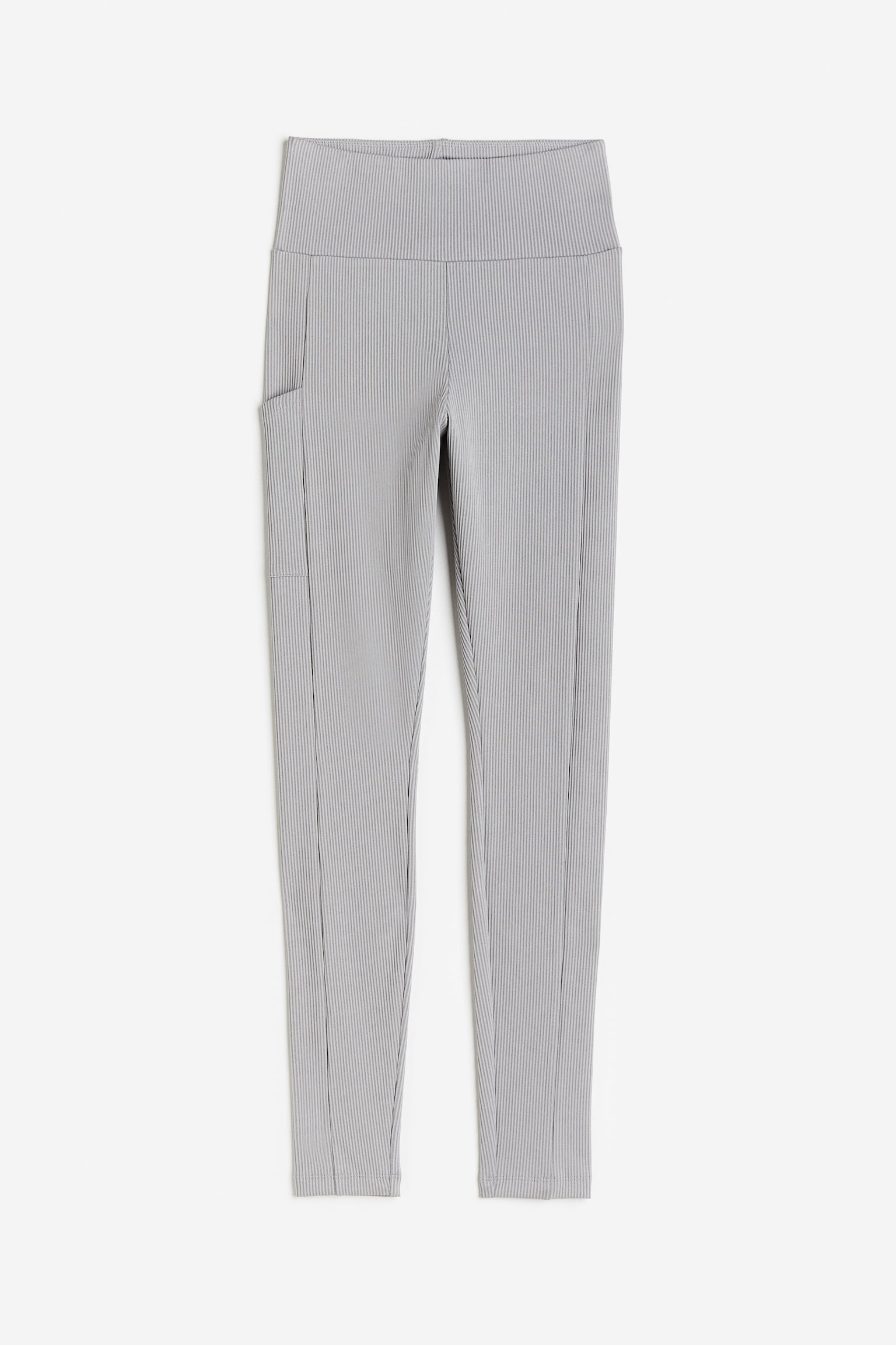 Женские леггинсы H&M Pocket-detail, цвет: Светлый серый — фото 1