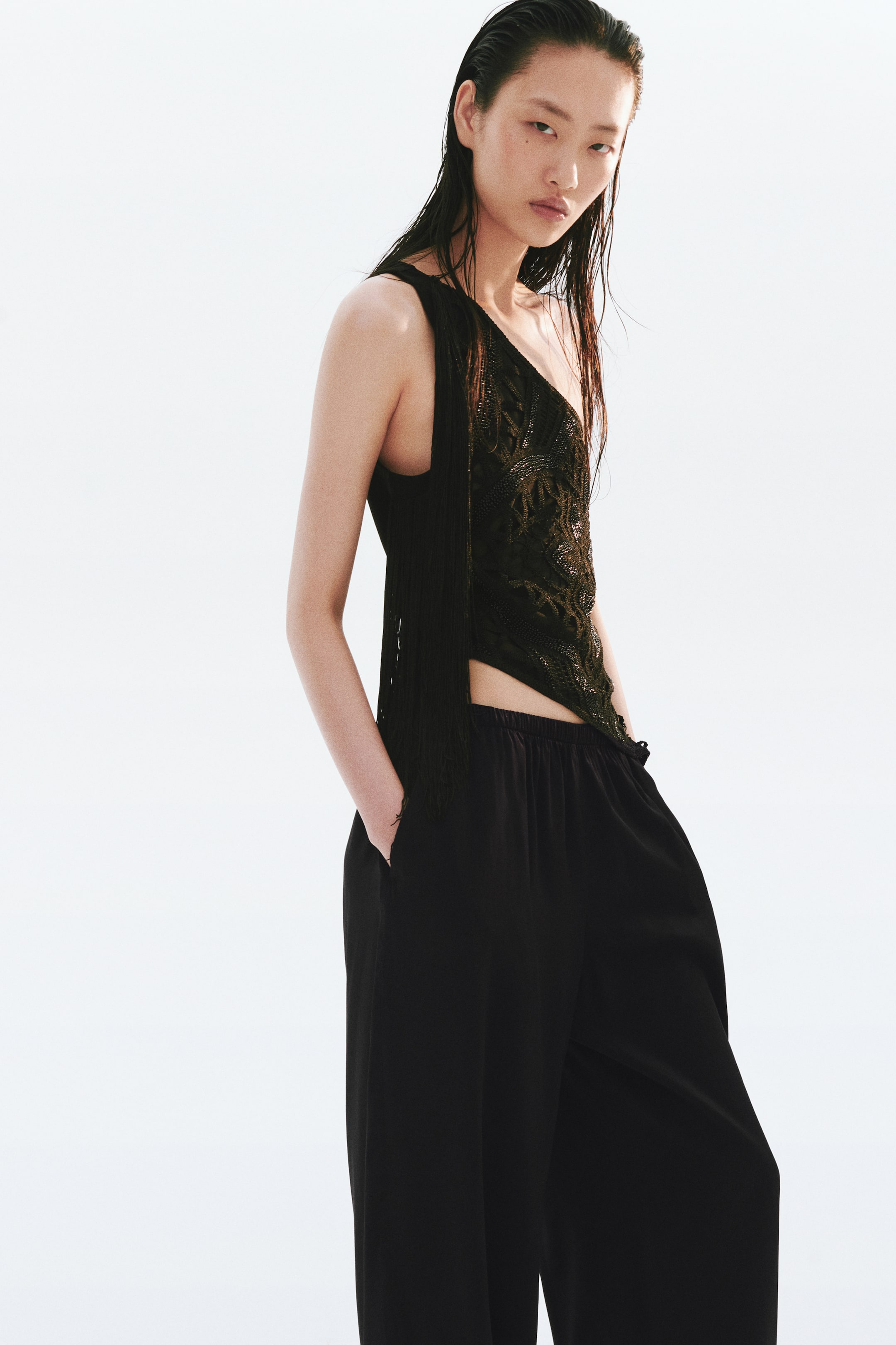 Drawstring-Detail Balloon-Leg Pants