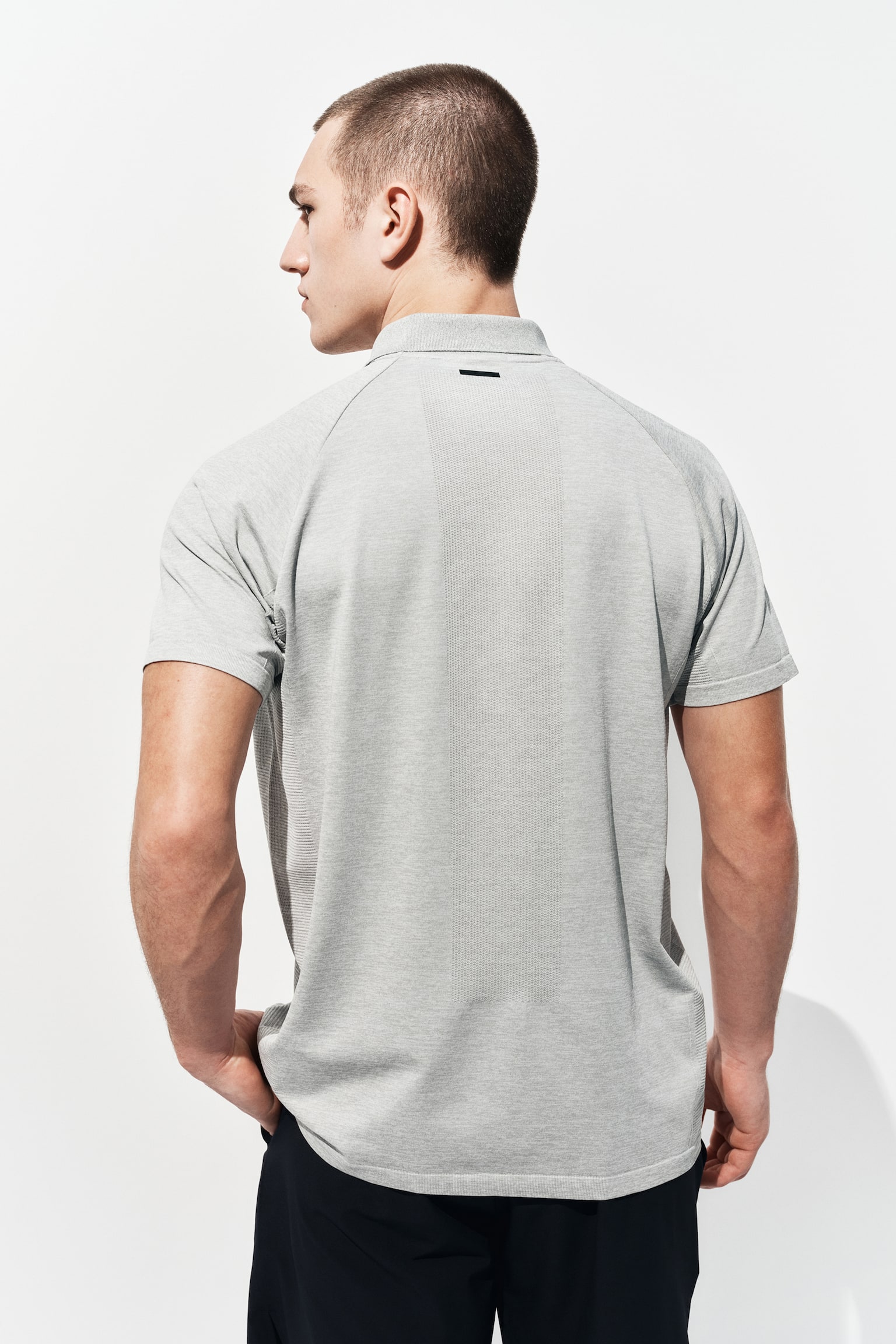 Regular Fit Tennis T-shirt with DryMove™-Light grey marl - 6