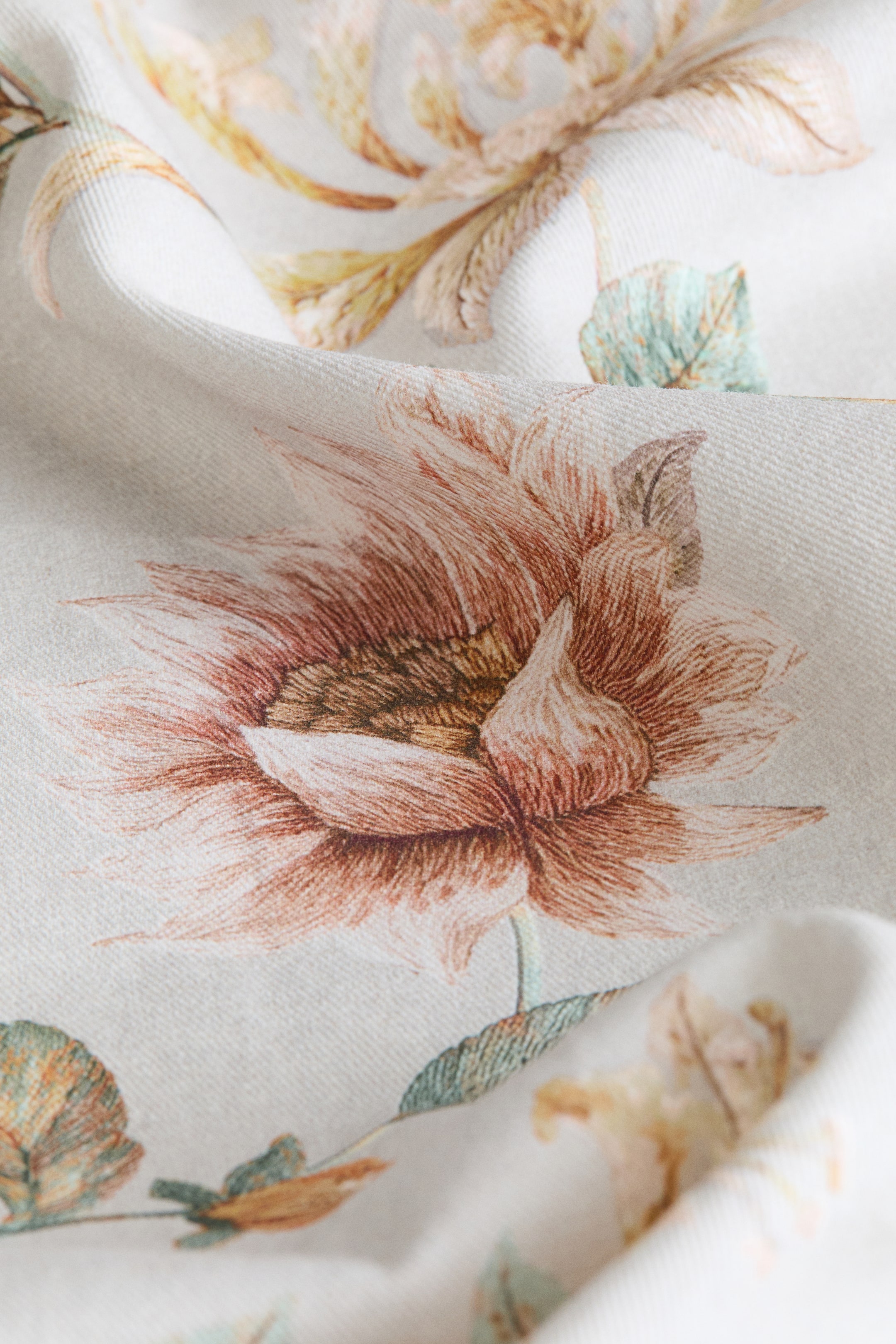Floral Cotton Twill Tablecloth