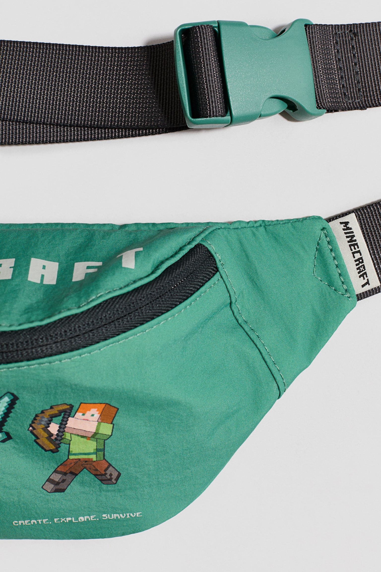 Print-motif crossbody bag - Green/Minecraft/Light khaki green/Pokémon - 3