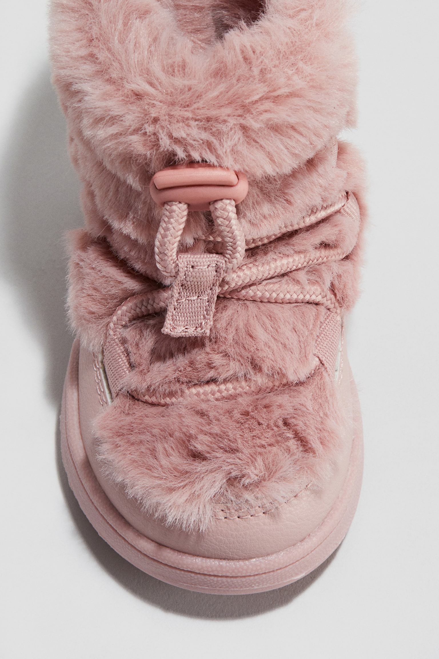 Детские ботинки H&M Fluffy, цвет: Светлый розовый — фото 3