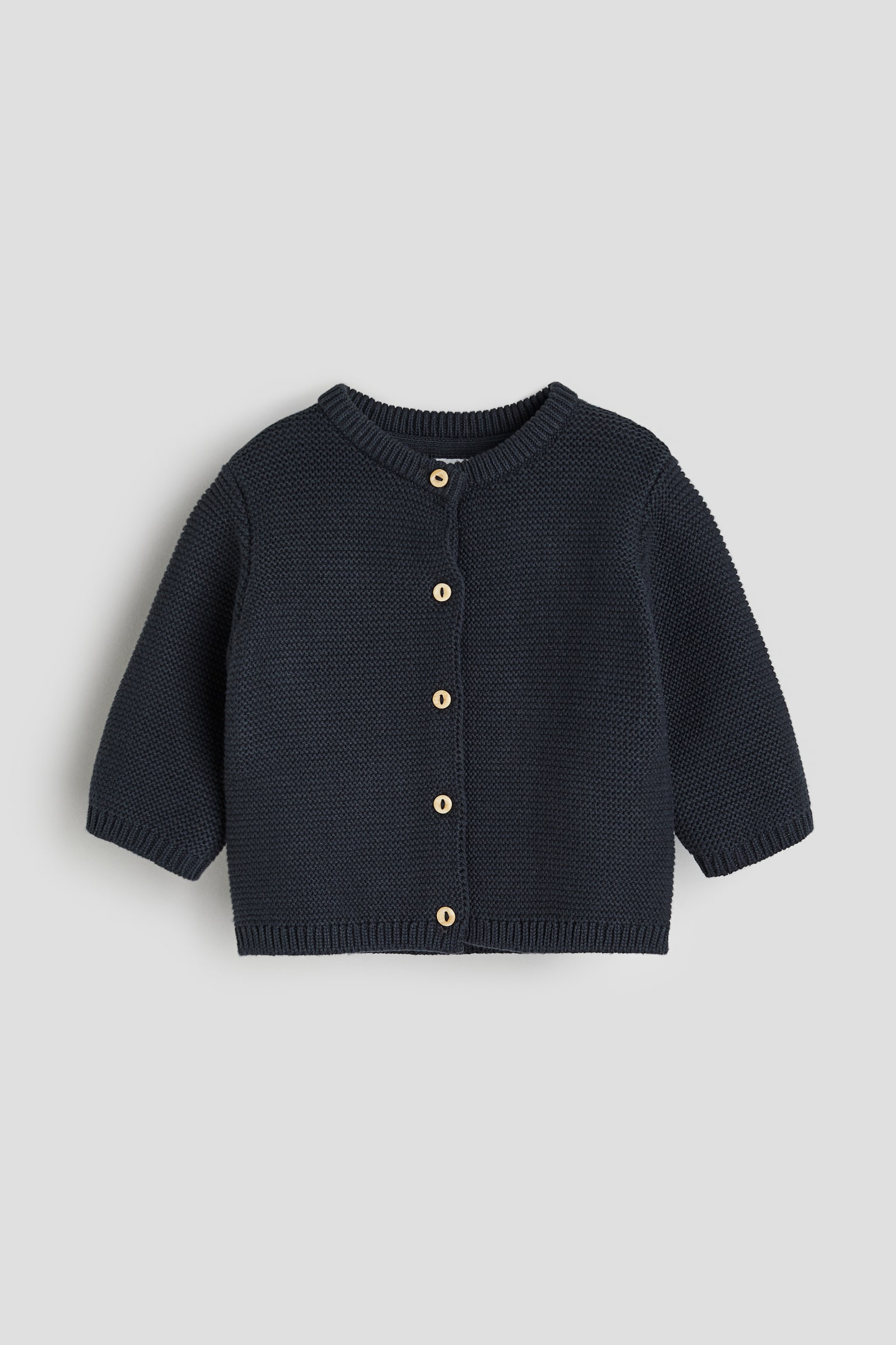 Knit Cardigan - Navy blue/Light grey/Light pink/Mole - 1