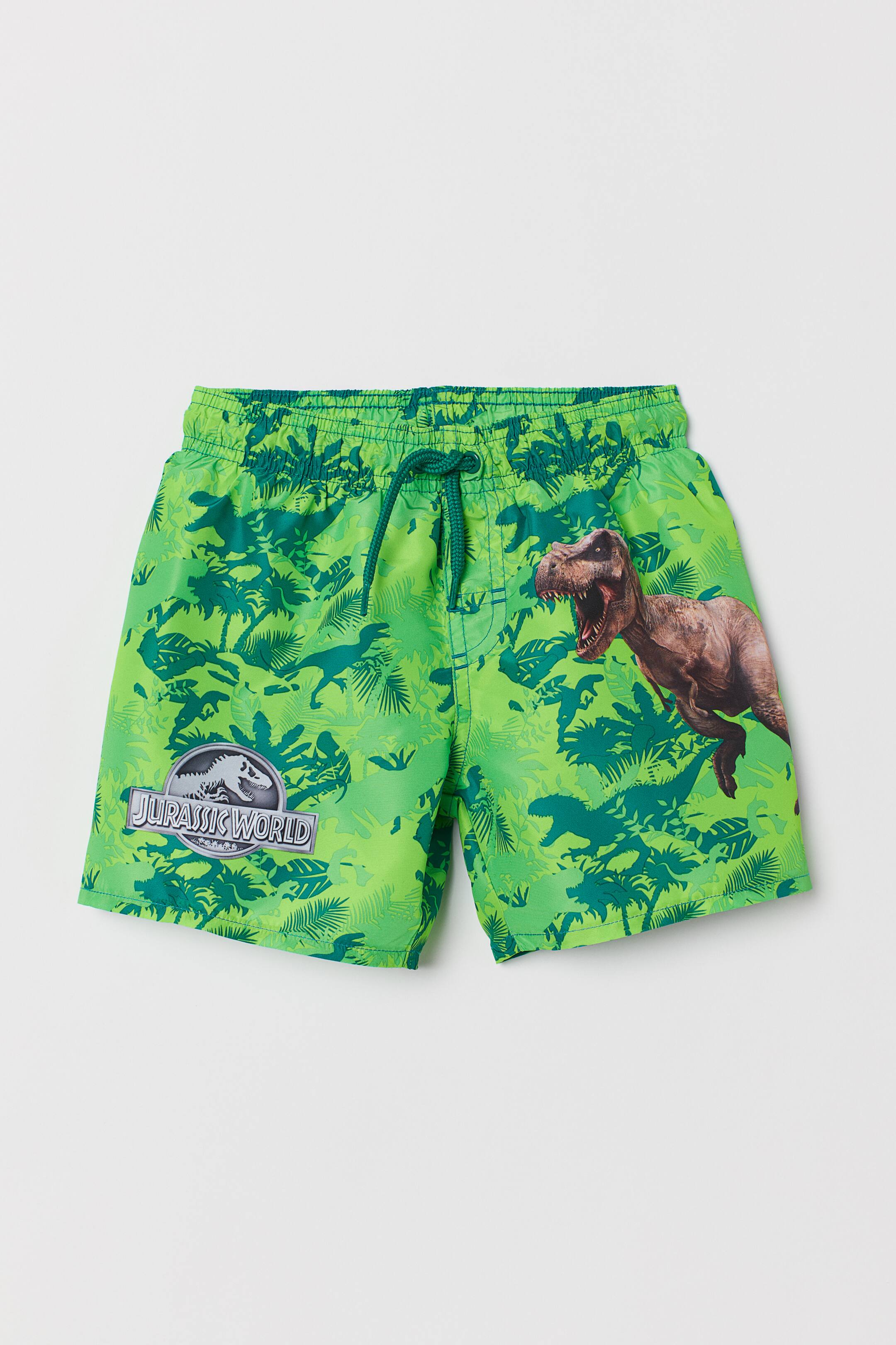 View larger image: Swim shorts - Green/Jurassic World - Kids | H&M 1