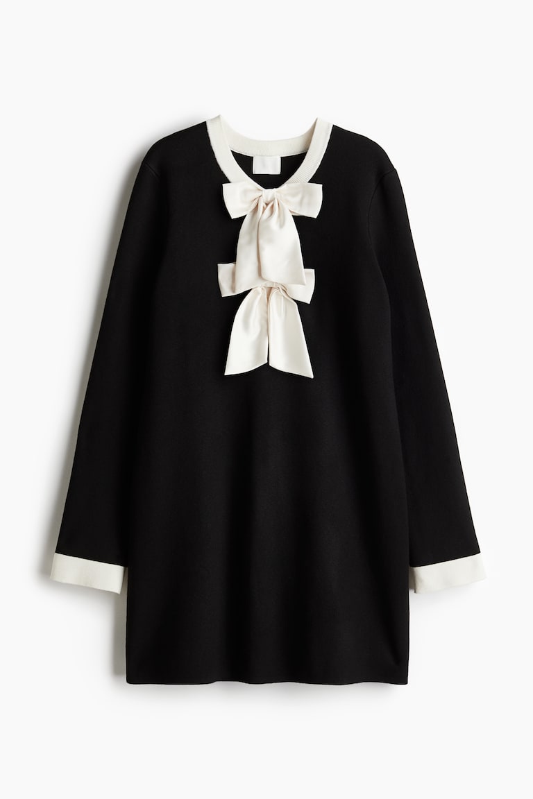 maid of honor black dress The Bow Dress