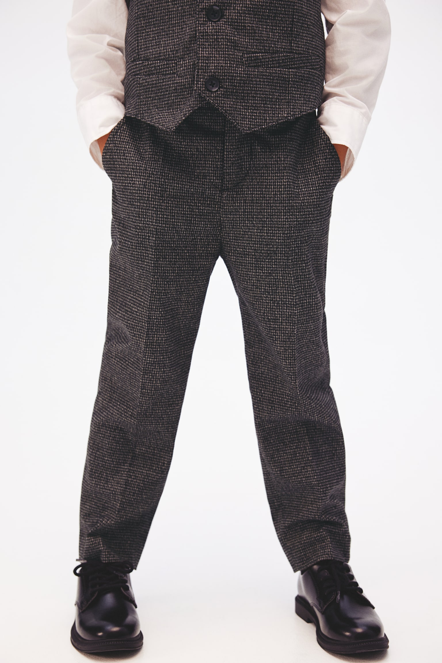 Slim Fit Suit trousers - Grey/Navy blue - 5