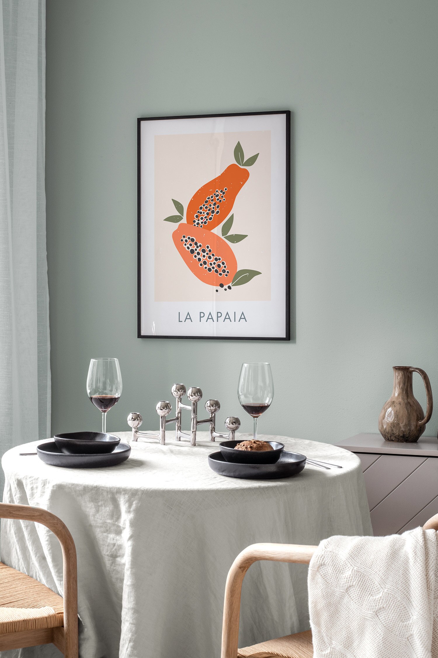 La Papaia Poster-Orange/gul