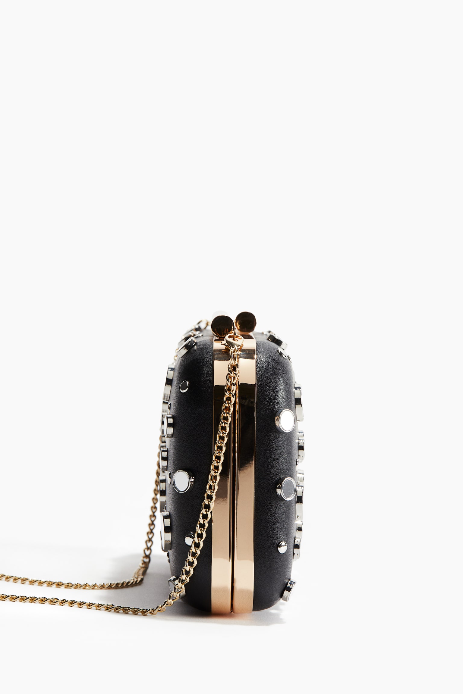 Embellished clutch - Black - 5