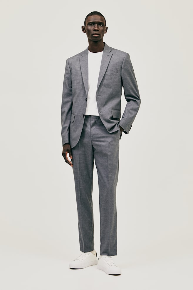 Slim Fit Suit trousers - Dark grey marl/Black/Dark blue/Dark greige/dc/dc - 3