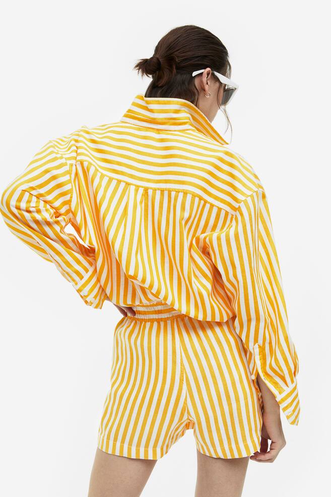 Linen shorts - Yellow/Striped/Light beige/Black/Pink/dc/dc/dc/dc - 6