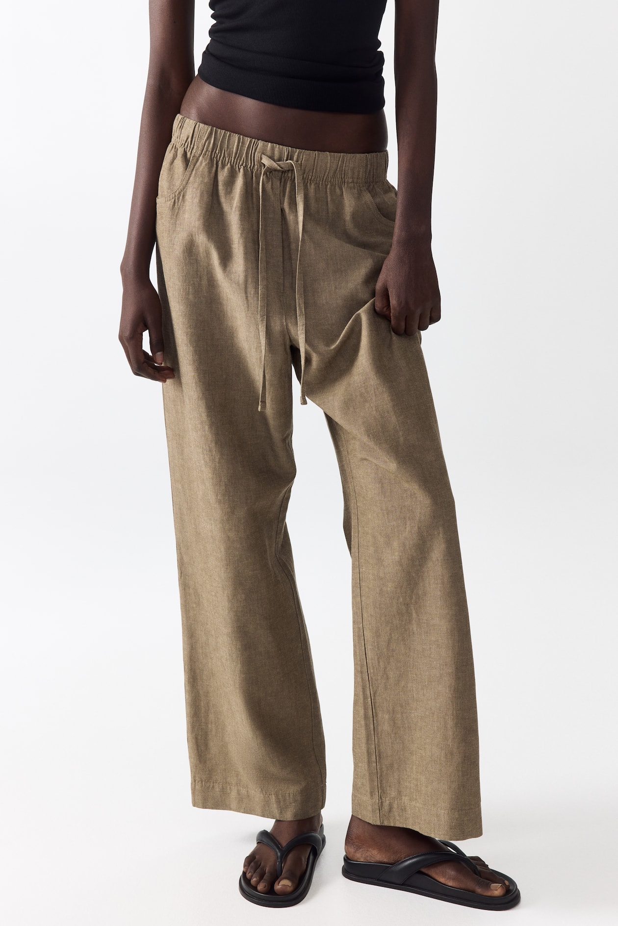 Straight-Leg Drawstring Pants - image 5