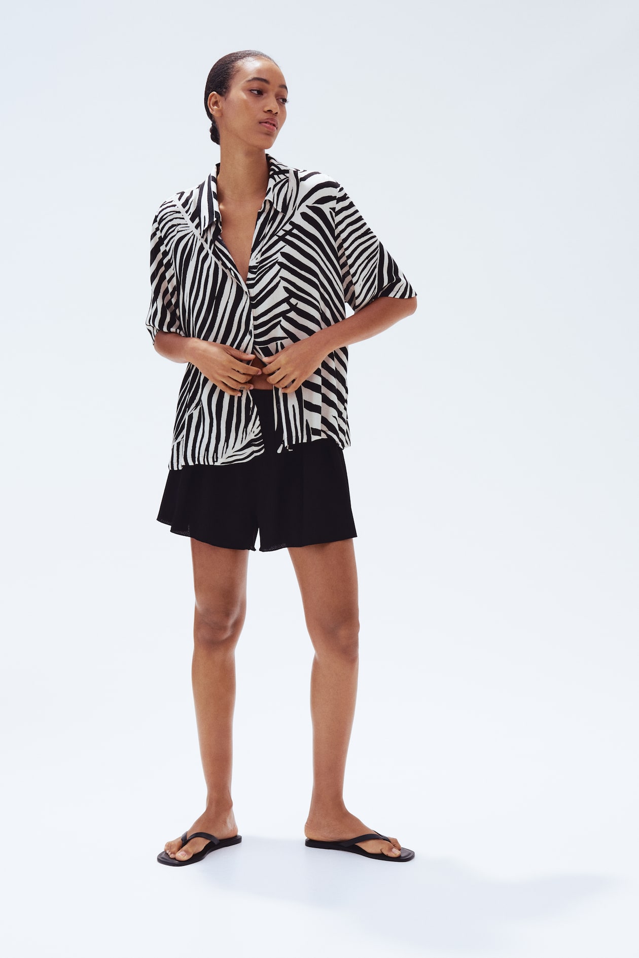 Crinkled Jersey Shorts - image 2